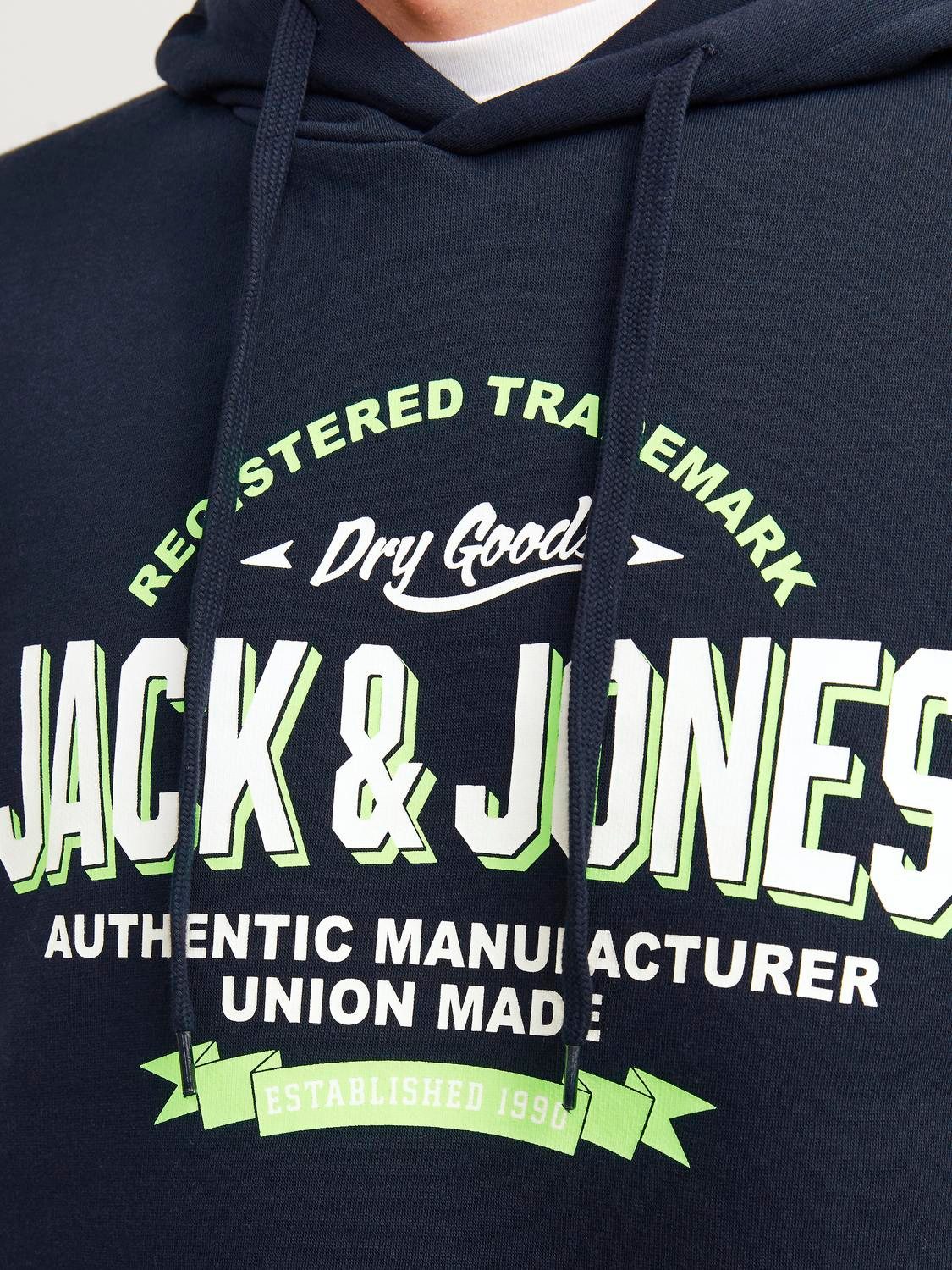Jack & Jones Hoodie JJELOGO SWEAT HOOD 2 COL 24 25 NOOS