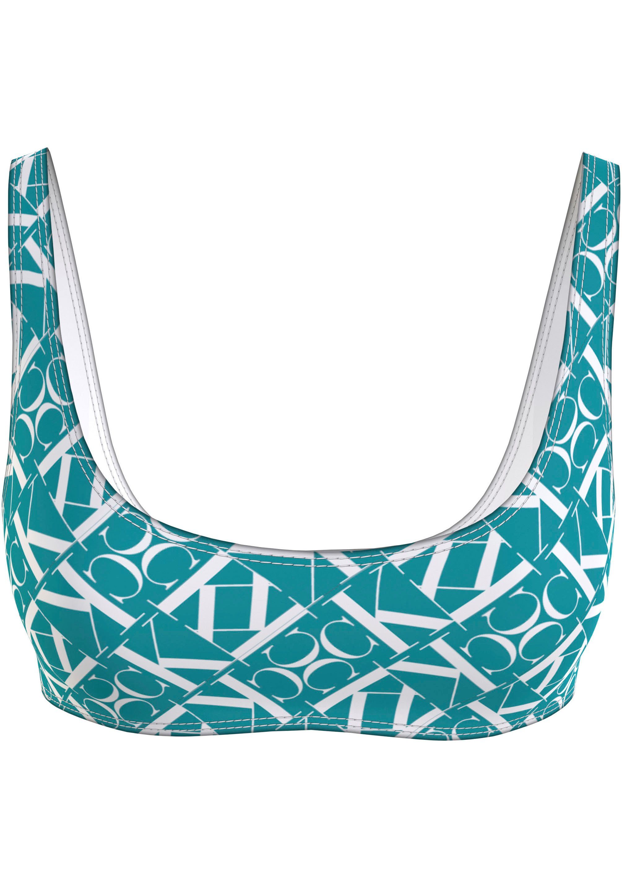 Calvin Klein Swimwear Bandeau-bikinitop BRALETTE-RP-PRINT met all-over print