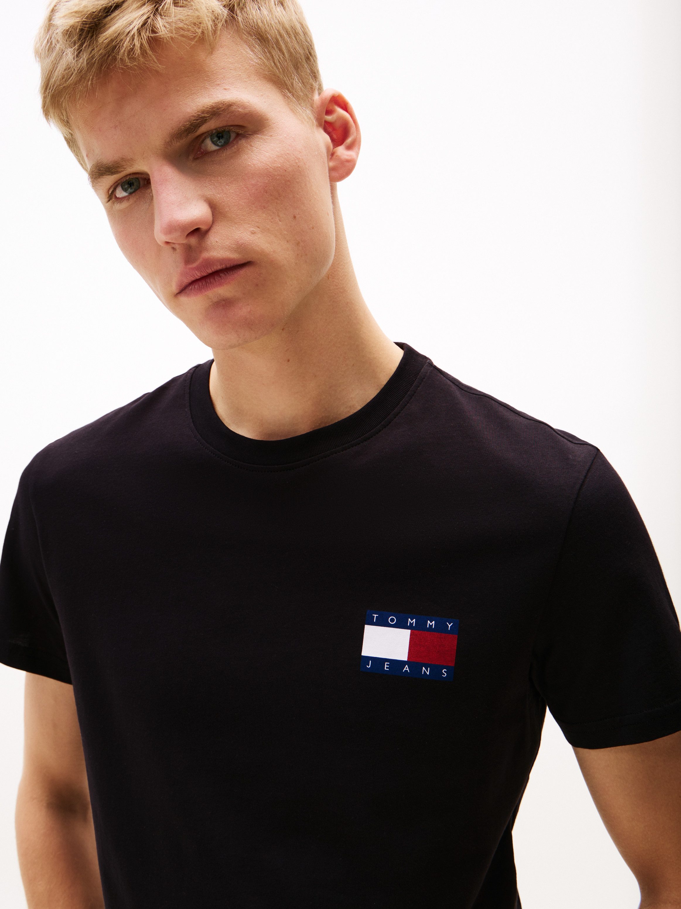 TOMMY JEANS T-shirt TJM SLIM 2PACK ESS FLAG TEE (2-delig)