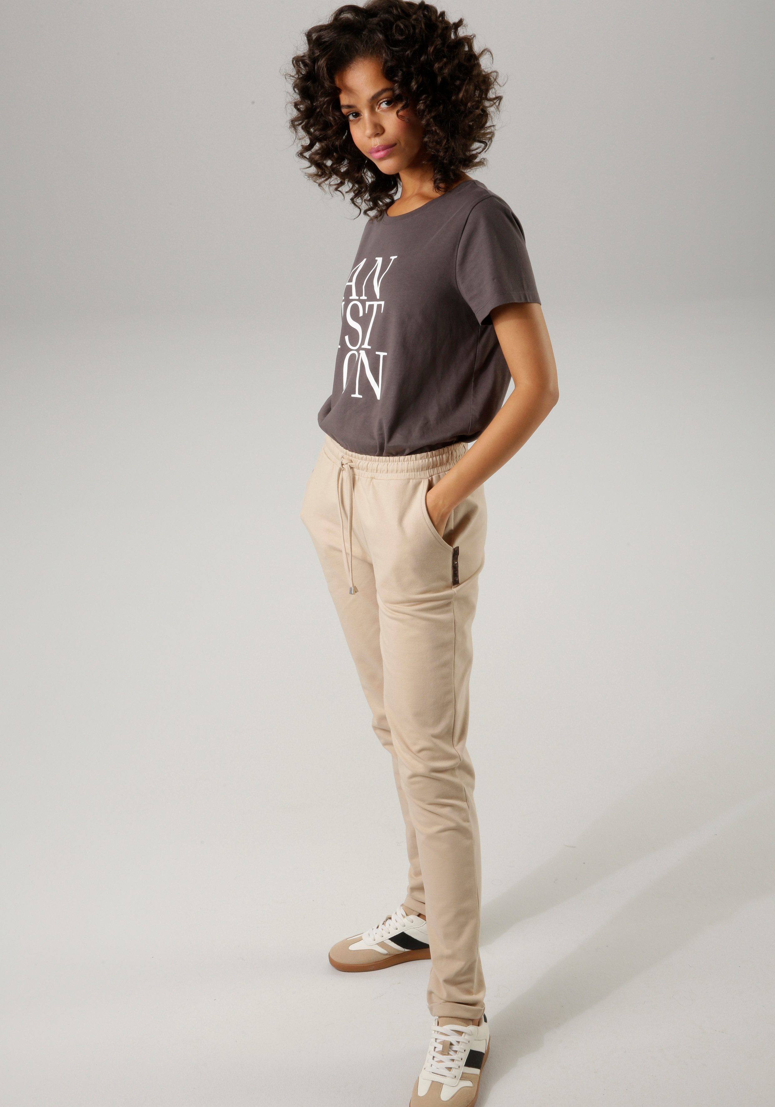 Aniston CASUAL Comfortbroek met zij aniston-label