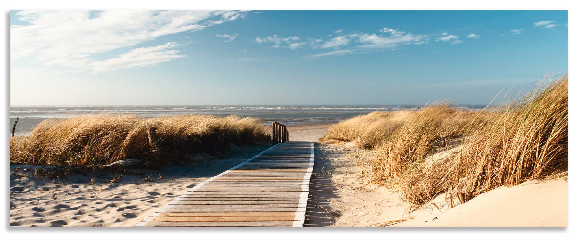 Artland Keukenwand Noordzeestrand op Langeoog - pier zelfklevend in vele maten - spatscherm keuken achter kookplaat en spoelbak als wandbescherming tegen vet, water en vuil - achte