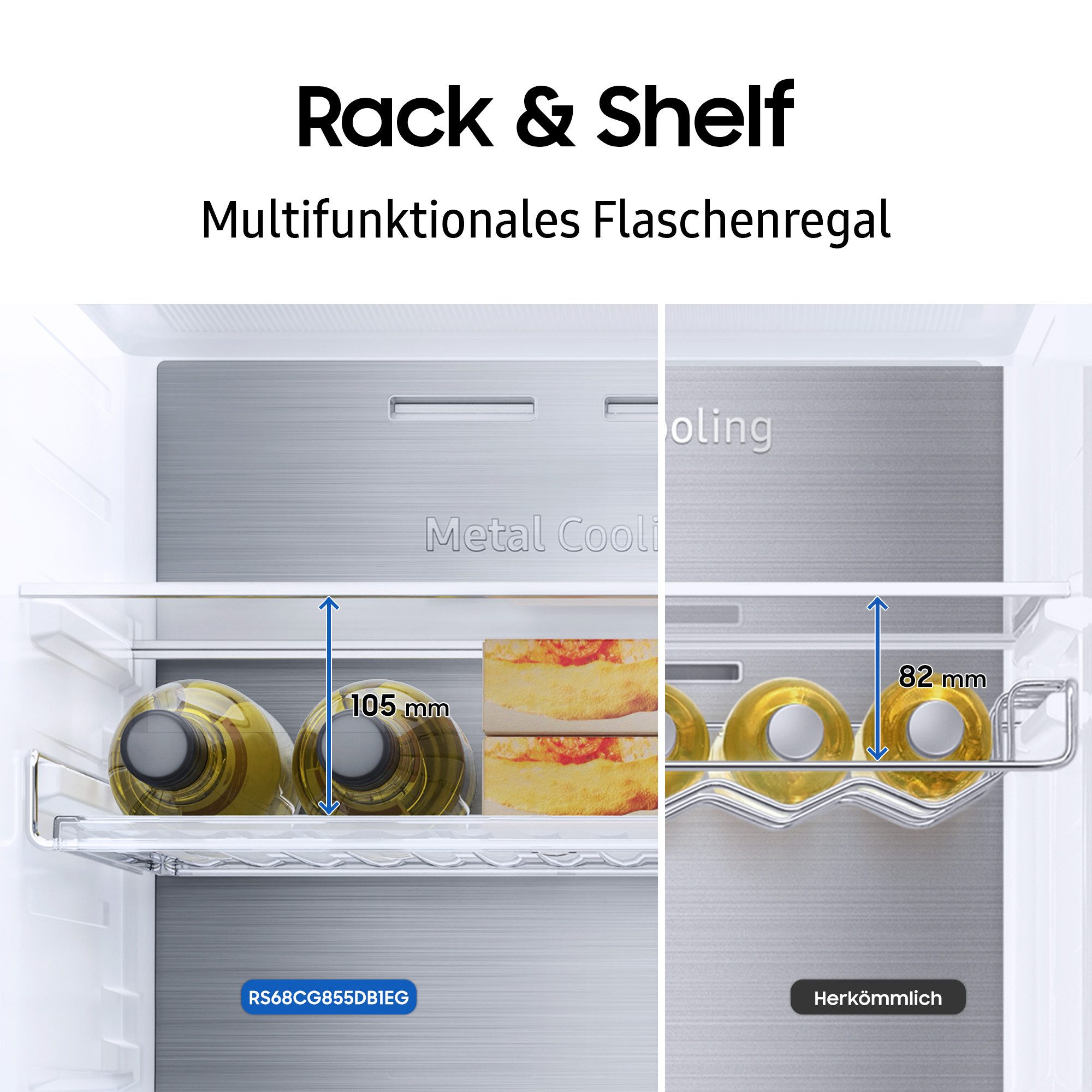 Samsung Inbouw koel-vriescombinatie BRB80F30ADFO, 193,5 cm x 54 cm, All‑Around Cooling ‑ Gelijkmatige koeling