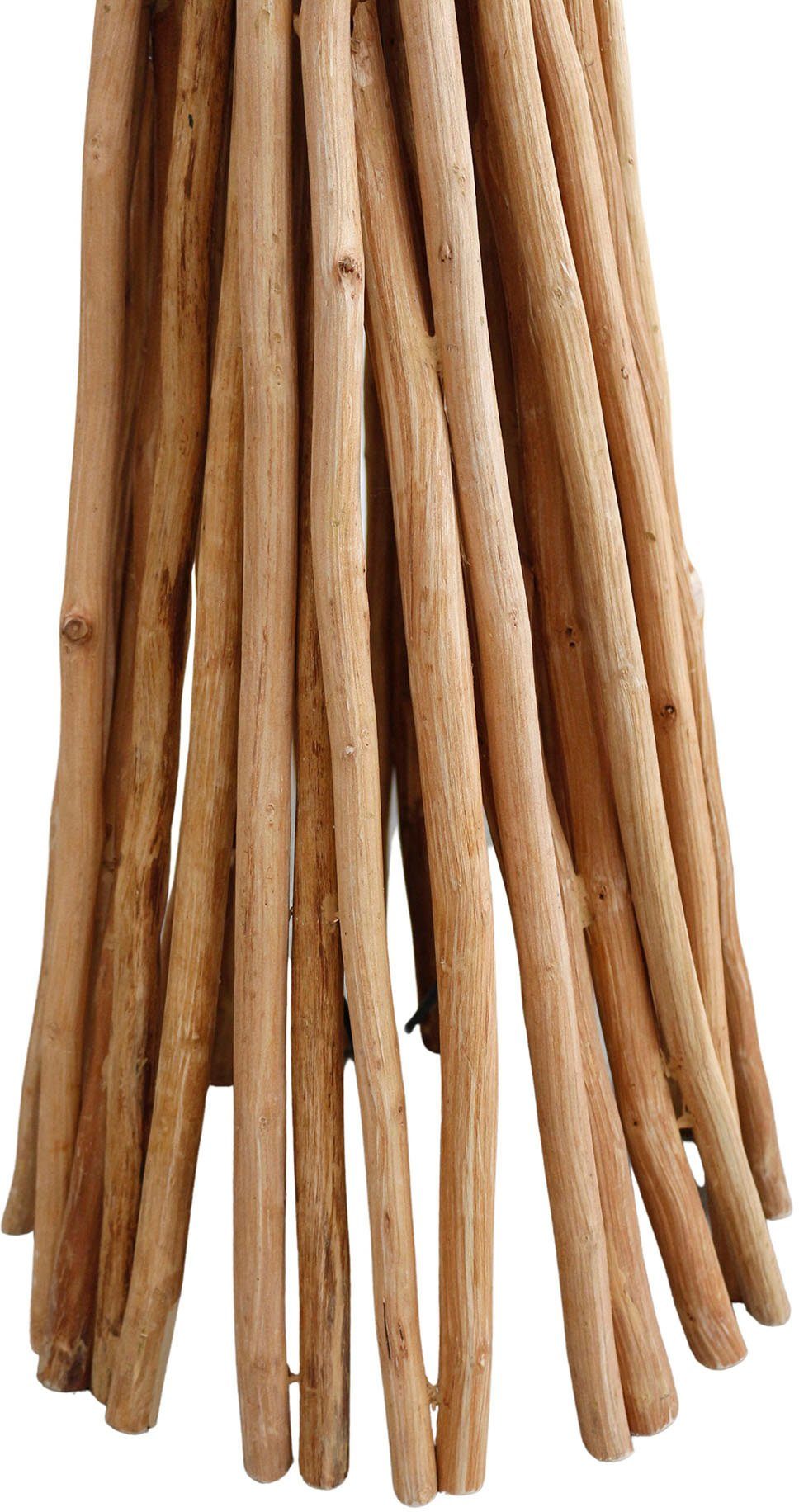 SalesFever Staande lamp Bailee handgemaakt, kap in roest-look (1 stuk)