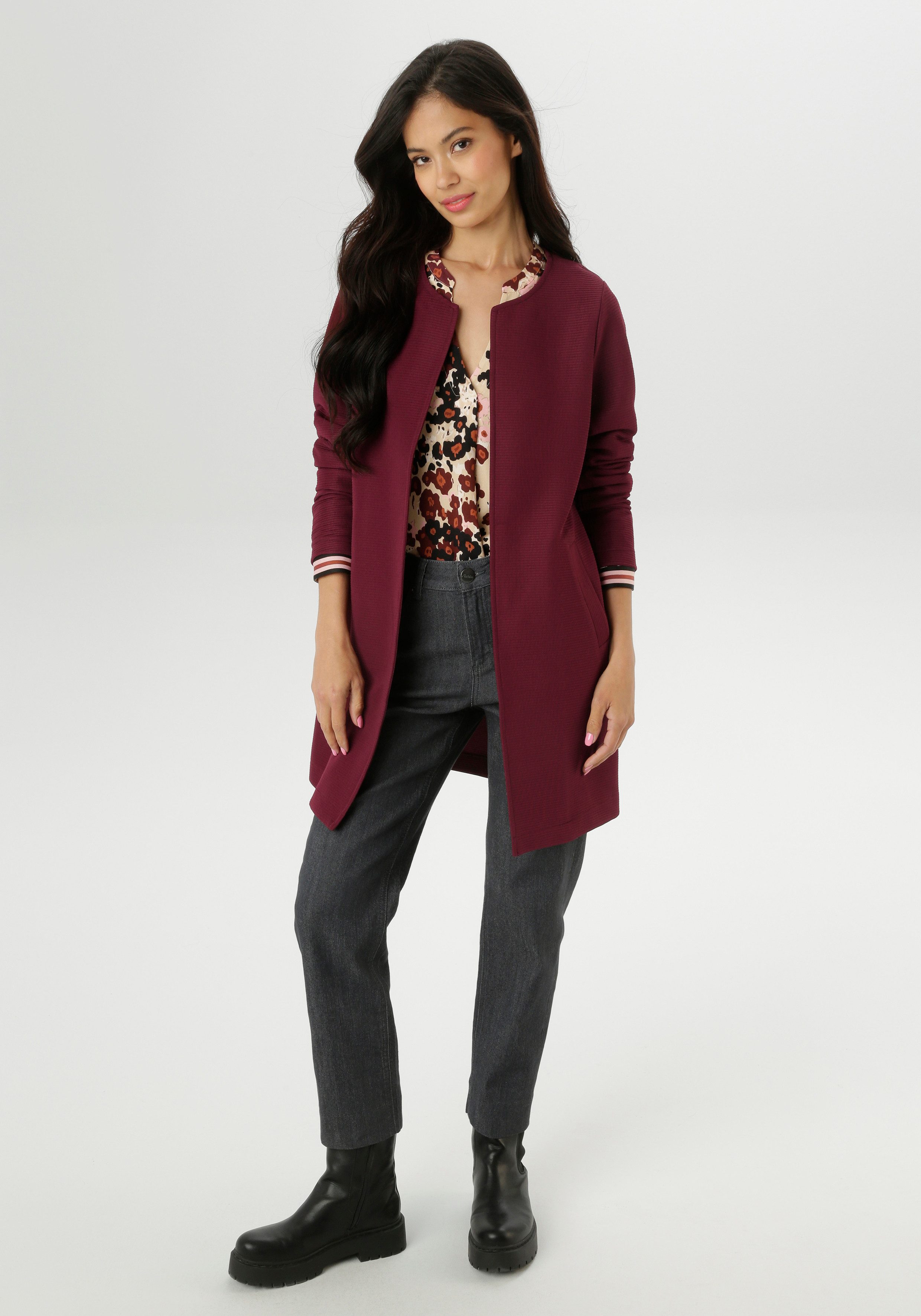 Aniston SELECTED Lange blazer in modieuze lengte