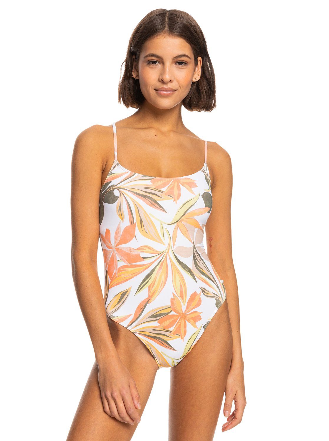Roxy Badpak Printed Beach Classics dames badpakken maat L wit
