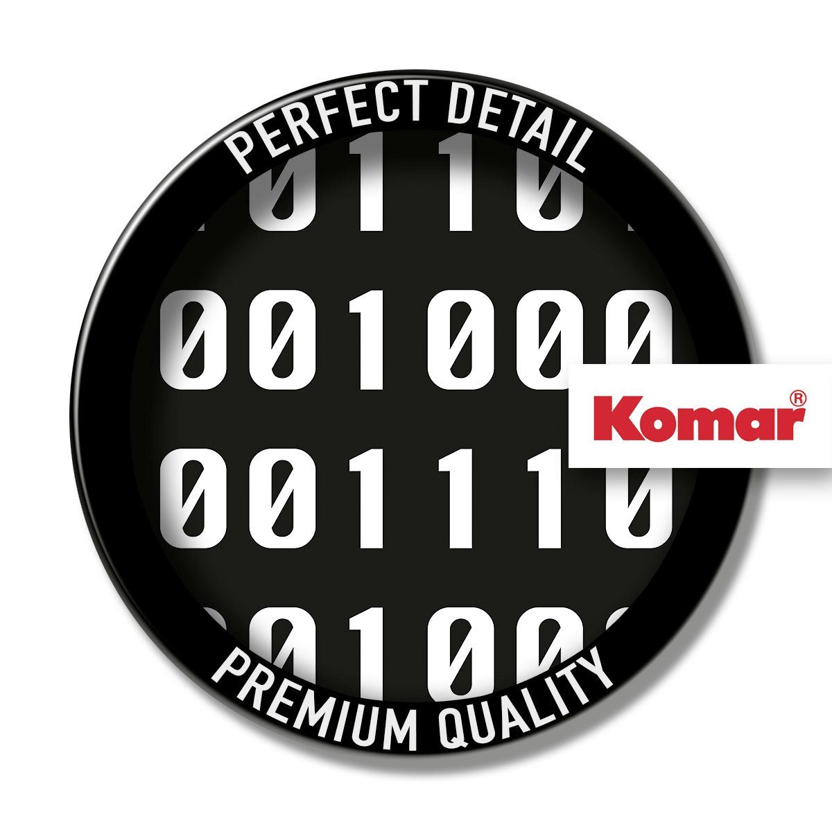 Komar Artprint op linnen Typo Naughty Binary - Afmeting 40 x 40 cm (1 stuk)