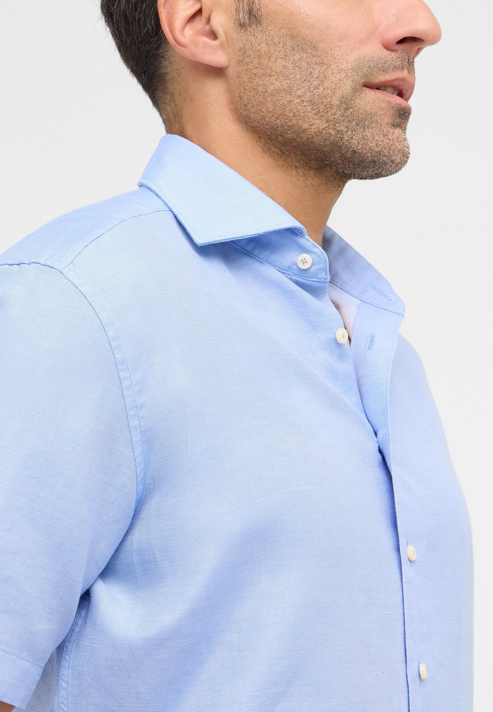 Eterna Overhemd met korte mouwen MODERN FIT EASY IRON (gemakkelijk te strijken)
