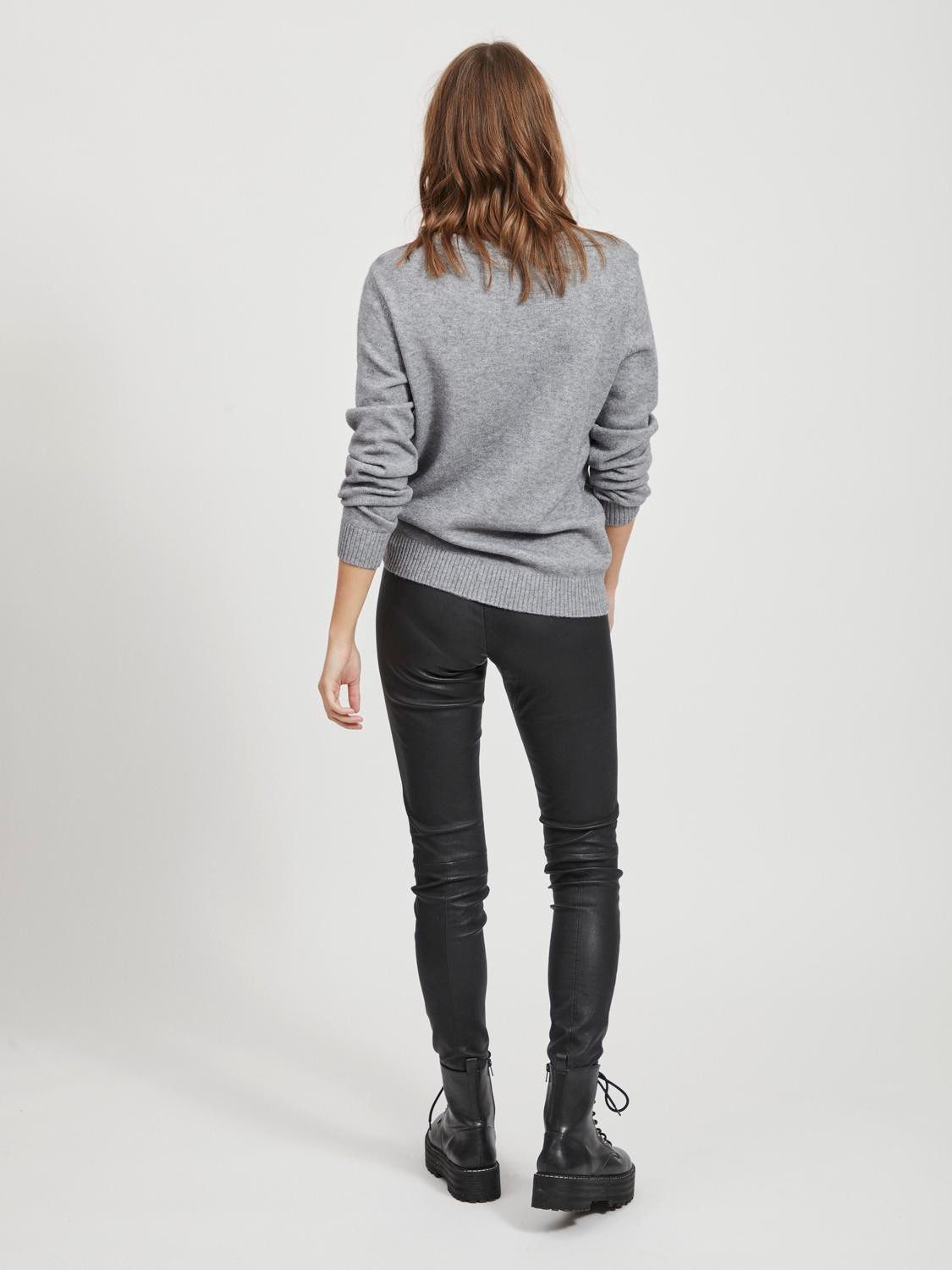 Vila Trui met ronde hals VIRIL O-NECK L/S KNIT TOP - NOOS