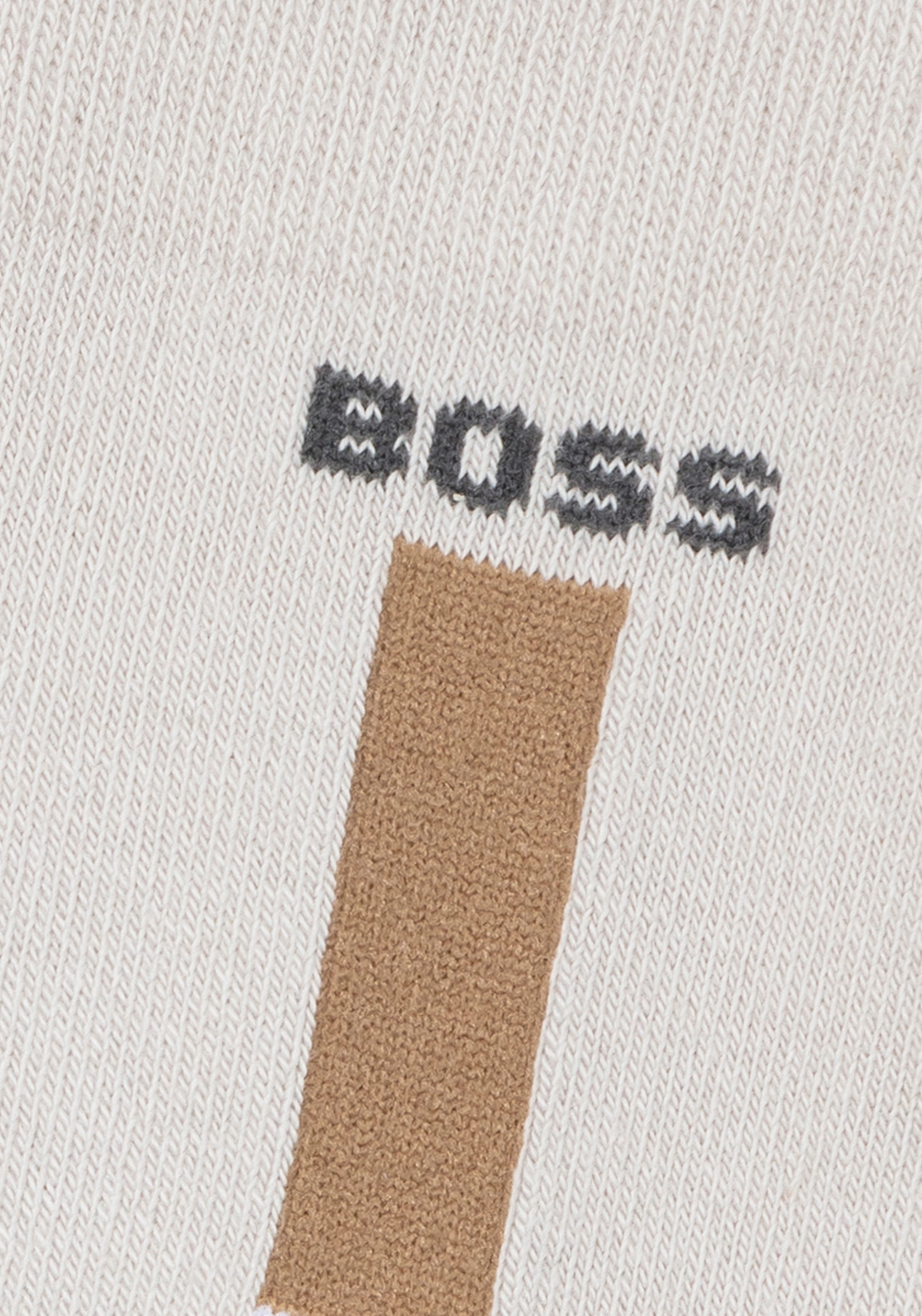 BOSS Business-sokken met contrastinzetten (set, 2 paar)