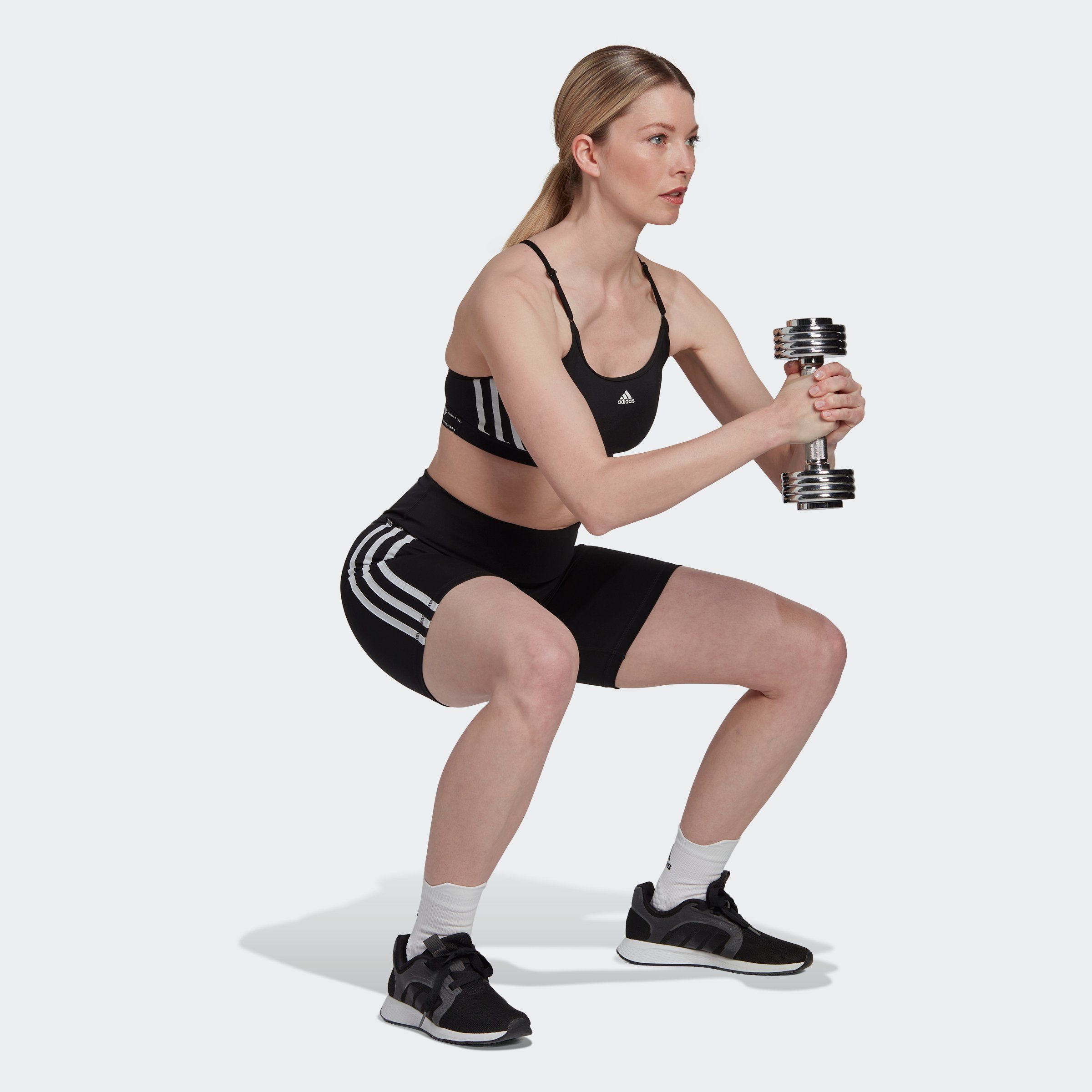adidas Performance Short Training essentials 3-strepen HIGHWAISTED kort (1-delig)