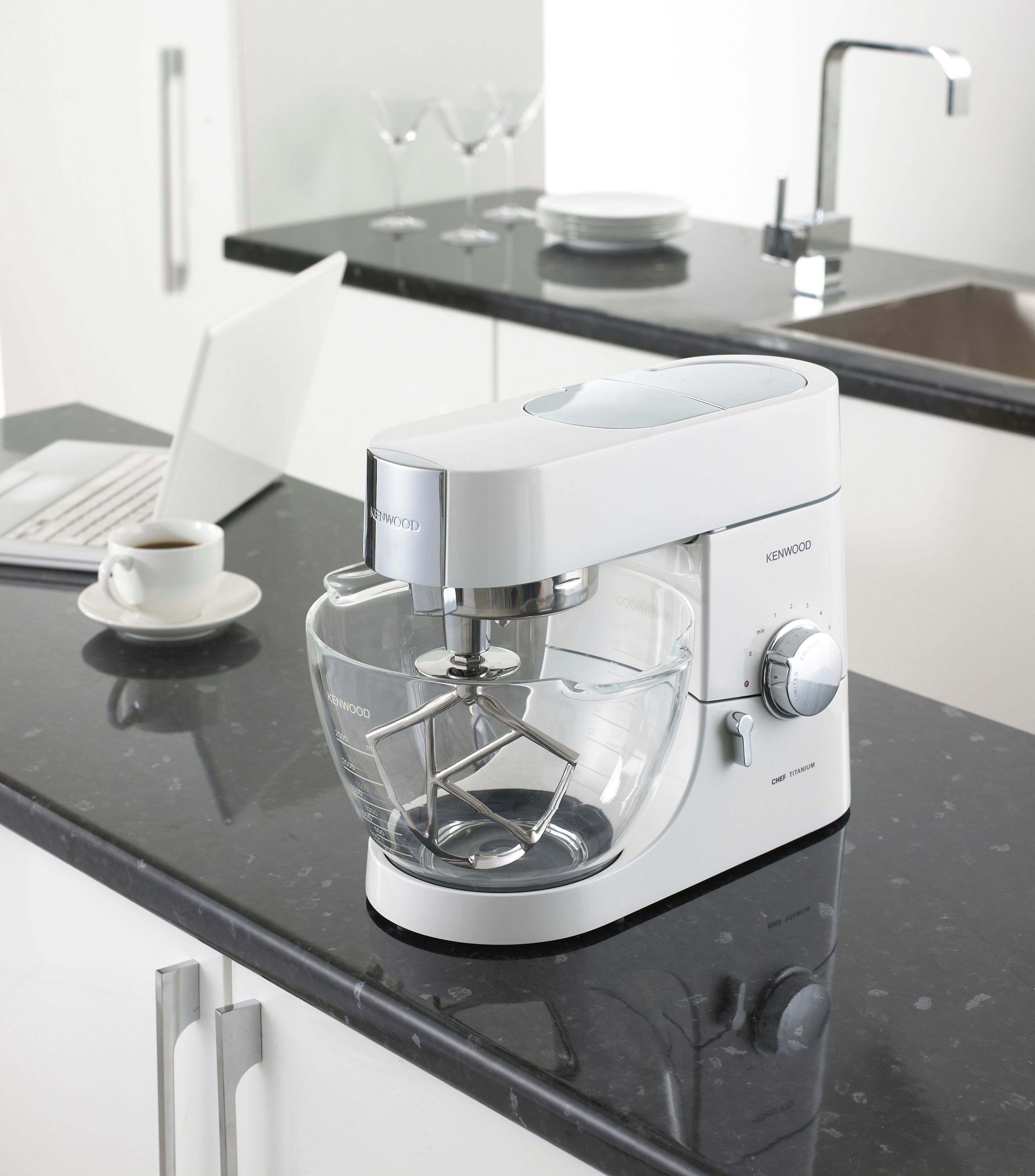 KENWOOD Keukenmachineschaal Chef glazen mengkom AT550 Compatibel met: KVC3-serie, elite KVC5-serie, titanium KVC7-serie