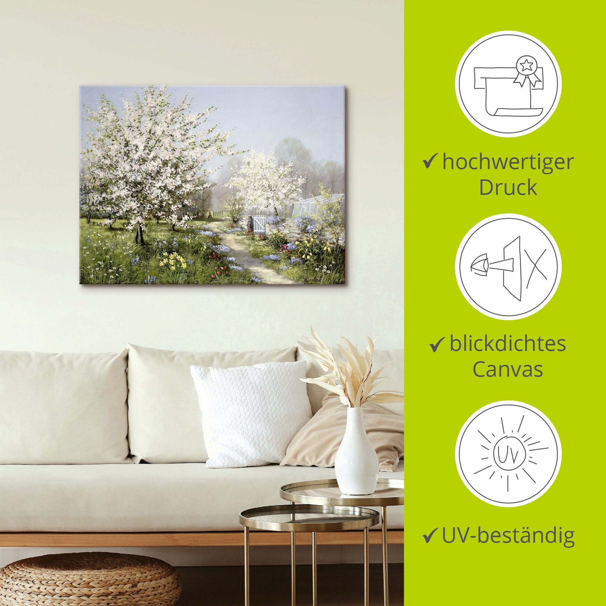 Artland Artprint Lentebloeiers als artprint op linnen, poster, muursticker in verschillende maten