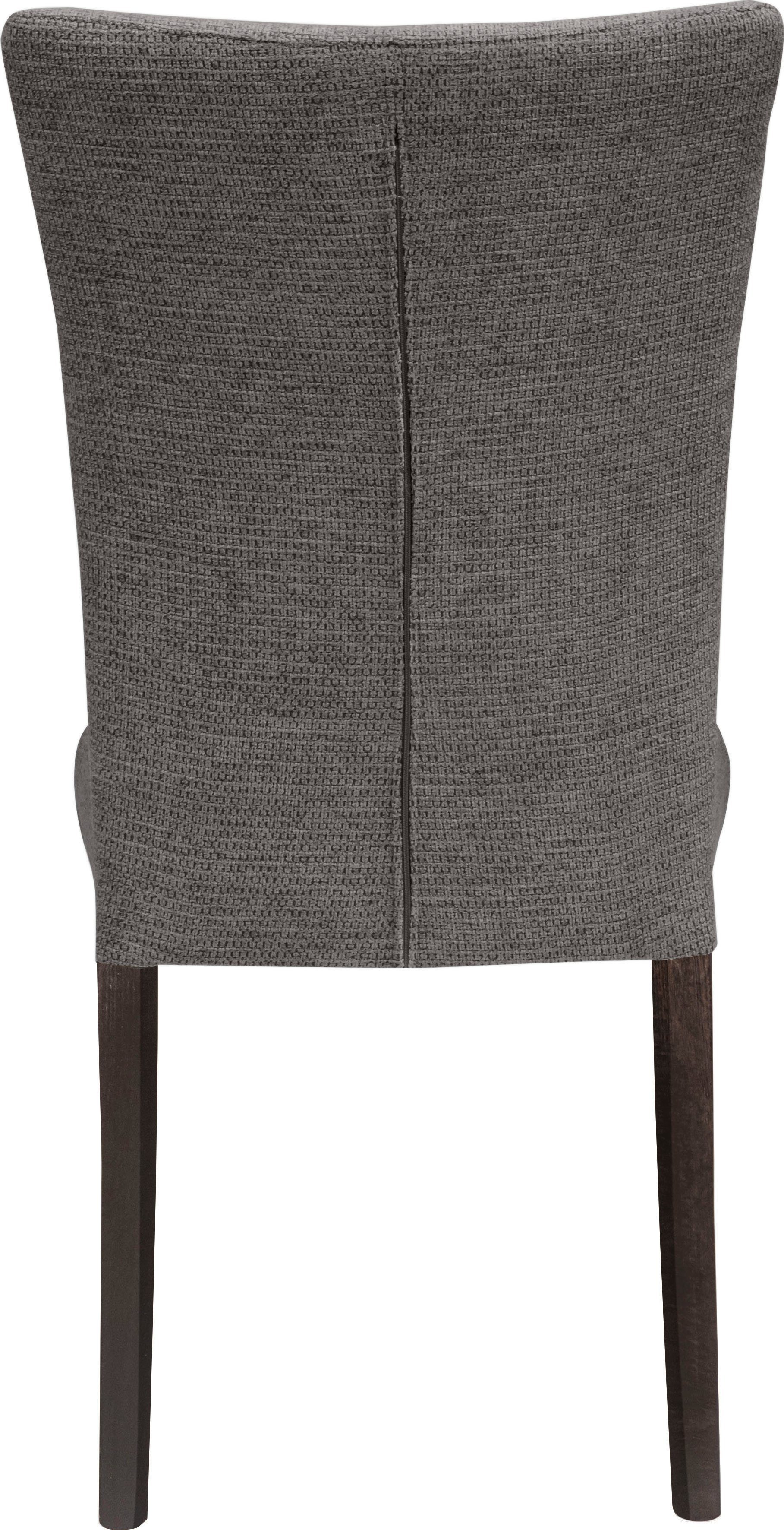 Home affaire Stoel met 4 poten Aspen Poten van massief beuken, wengékleurig gelakt (set, 2 stuks)