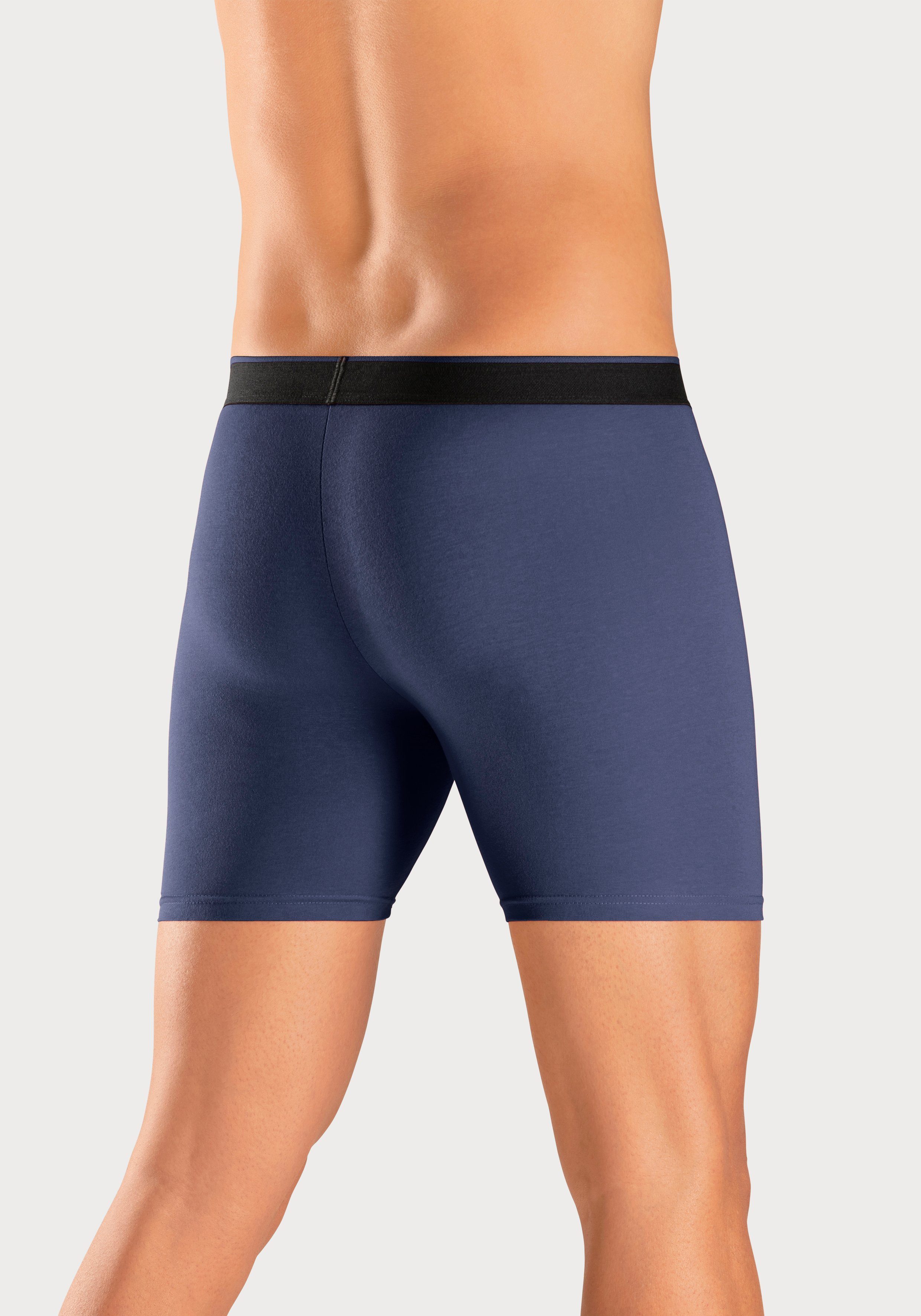 AUTHENTIC LE JOGGER Lange boxershort met twee kleuren geweven band en langere pijpen (set 5 stuks)