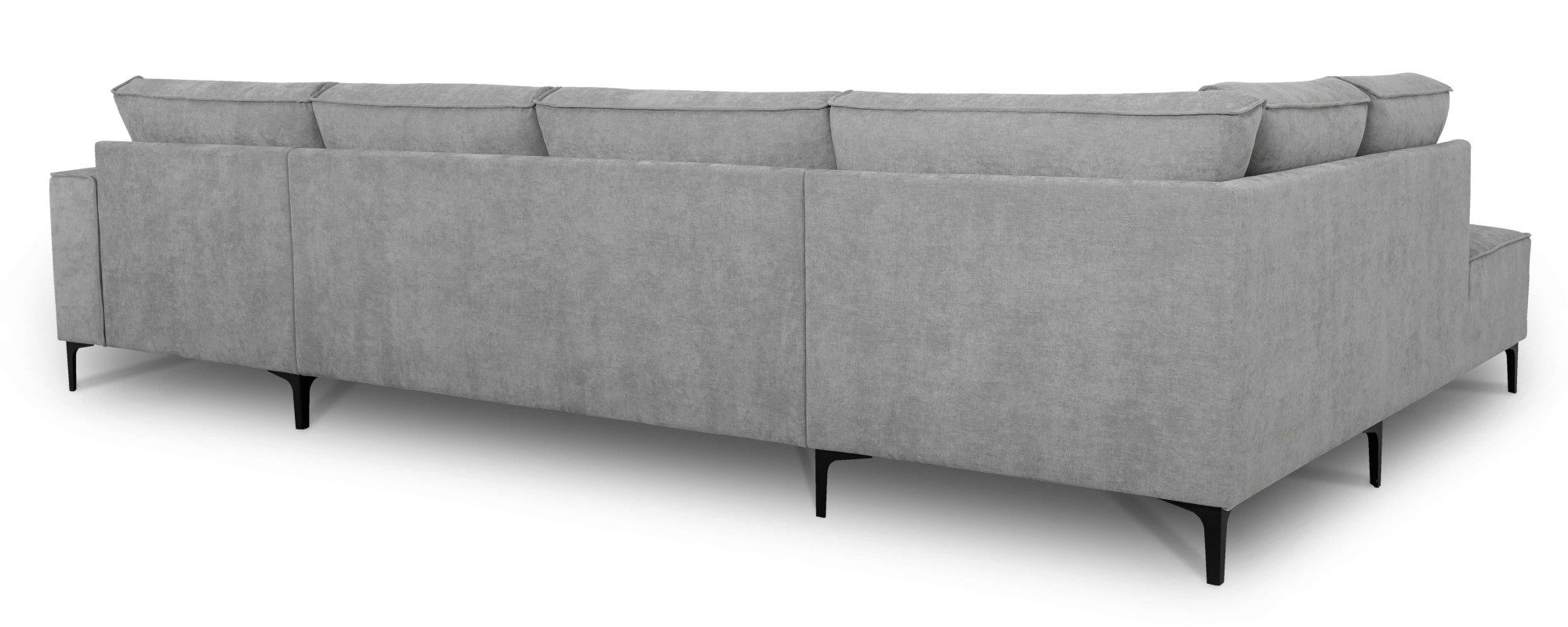 Places of Style Zithoek XXL bank Oland, structuur, platweefsel, luxe microvezel, bouclé