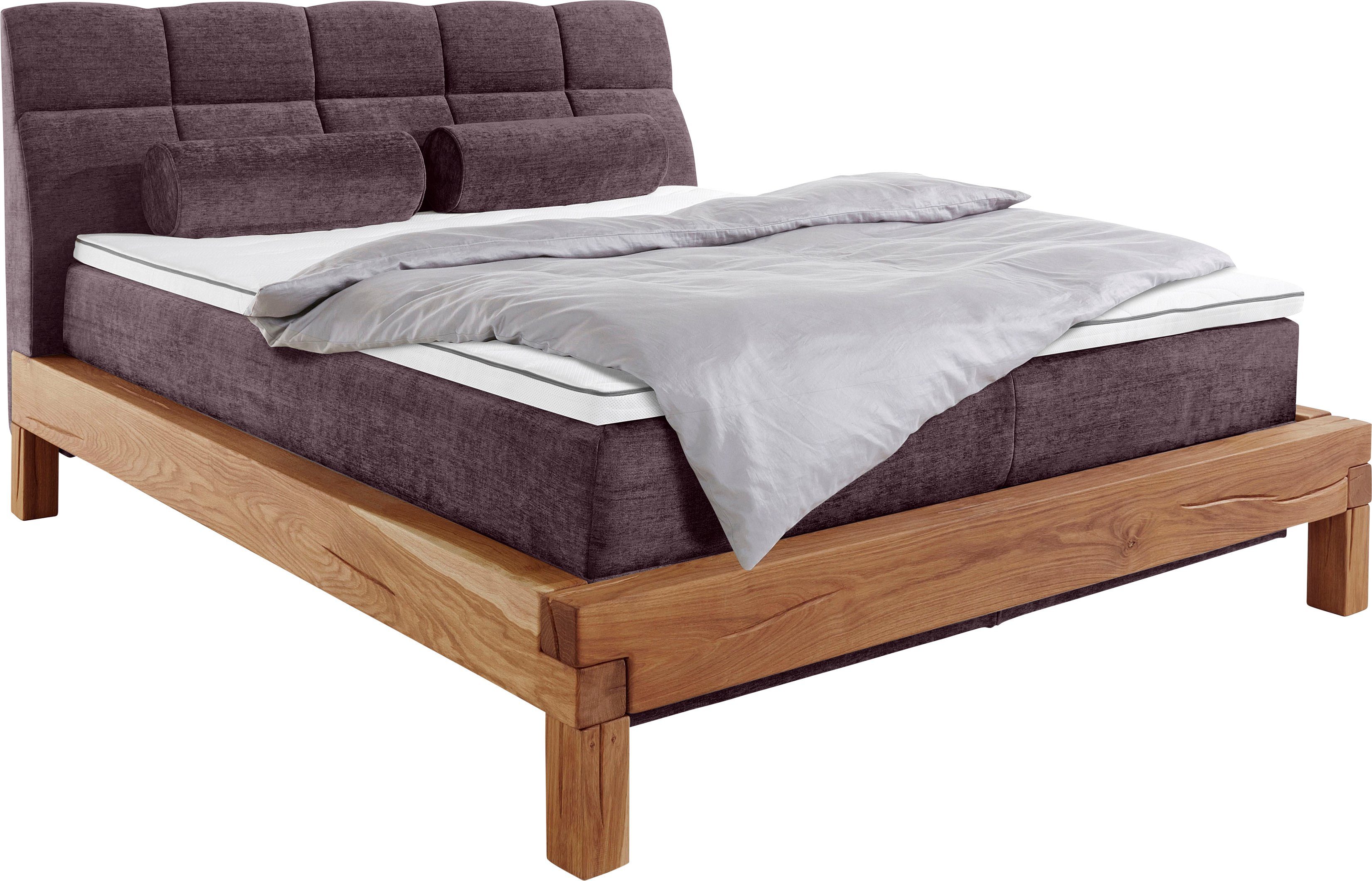 Home affaire Boxspring Villads Ligoppervlak: 160x200 cm van balkeiken, inside-boxspringonderbouw
