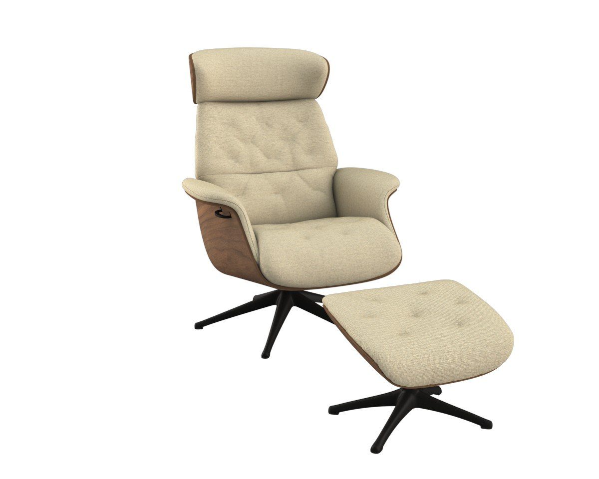 FLEXLUX Relaxfauteuil Volden, functionele stoel, gestoffeerde stoel, armleuningen, TV-fauteuil