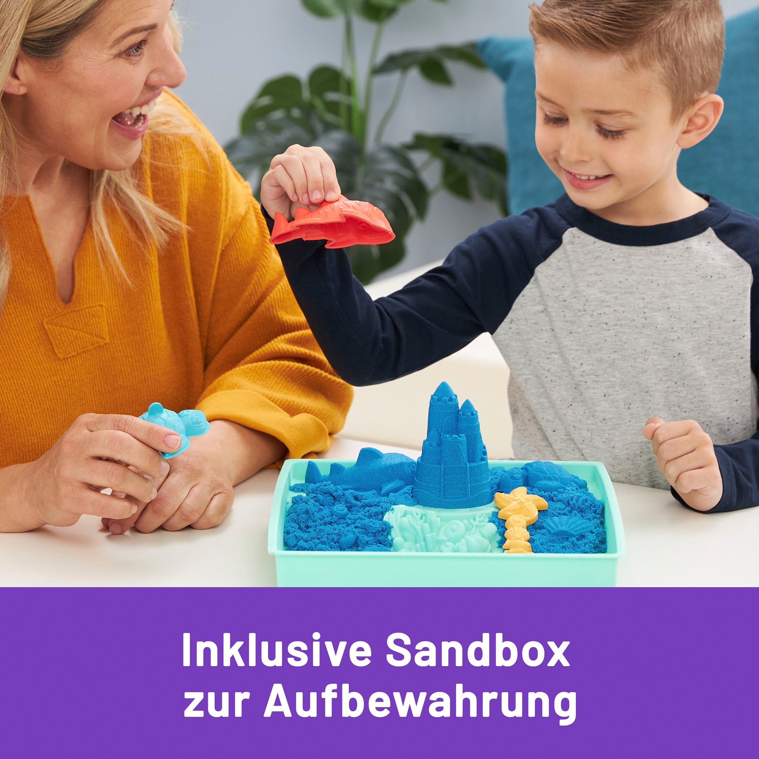Spin Master Knutselset Kinetic Sand - Box 454 g - Blauw