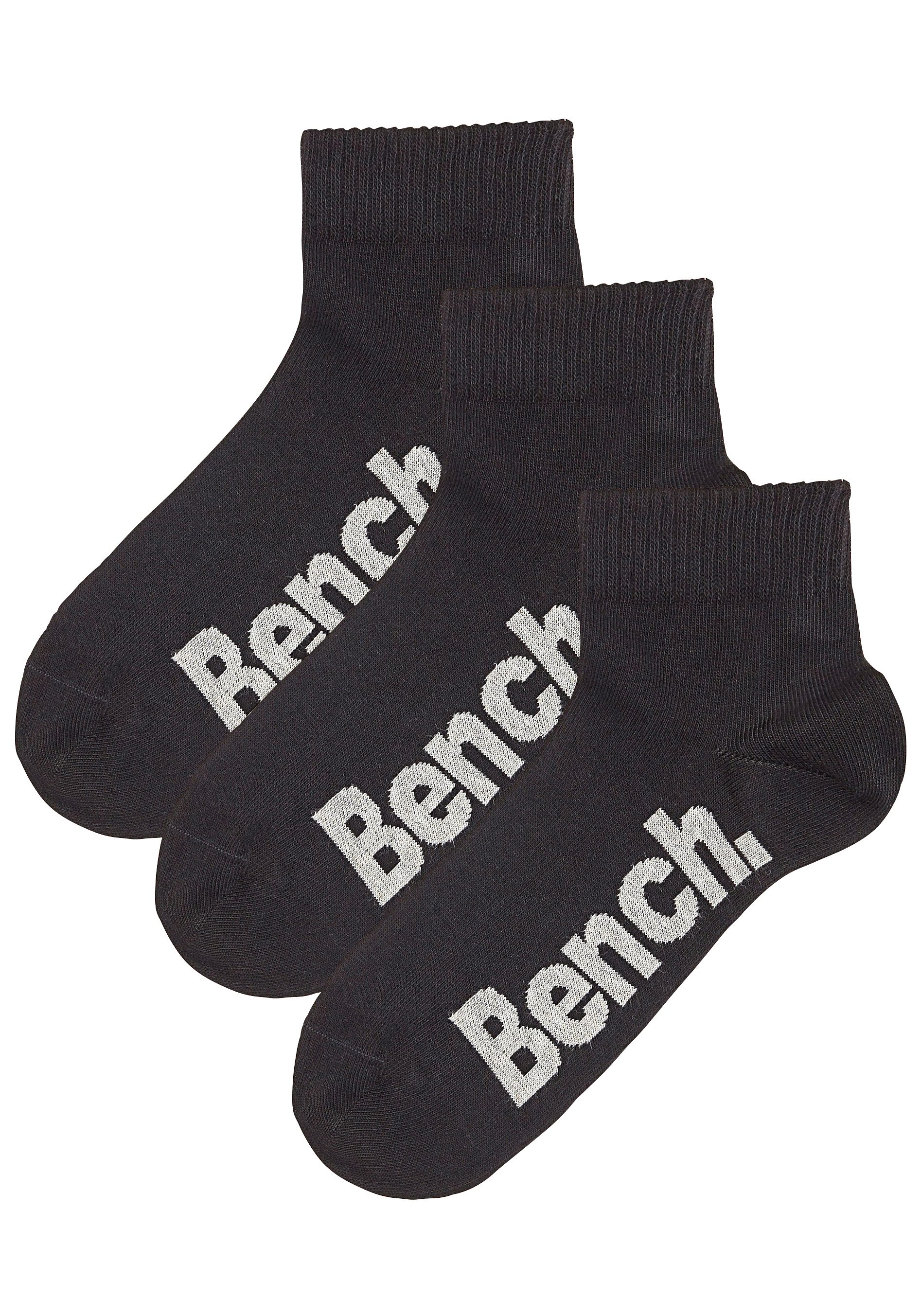 Bench. Korte sokken met comfortabele ribboorden (set, 3 paar)