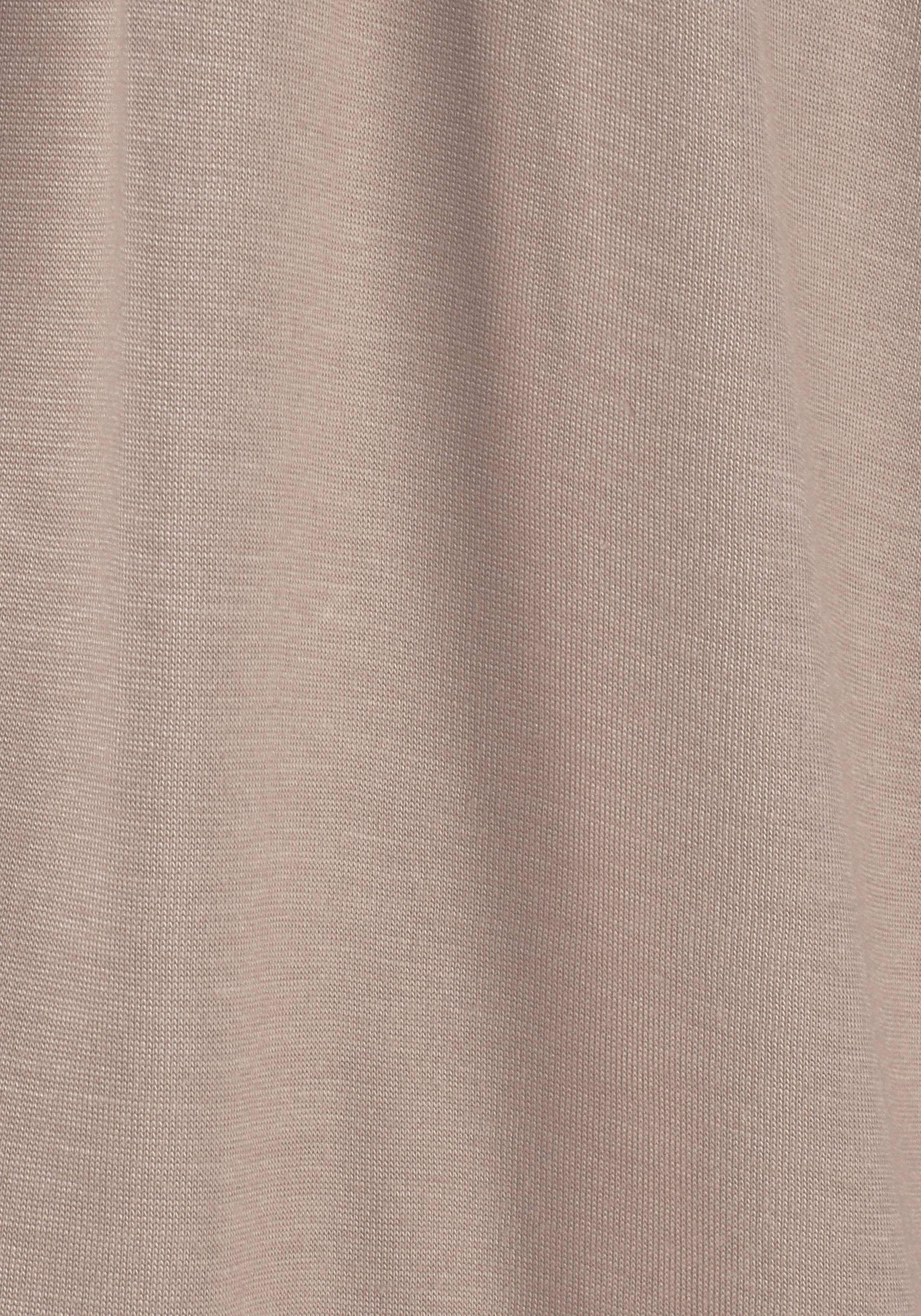 Lascana Shirt met V-hals met brede elastische tailleband, t-shirt met v-hals, basic
