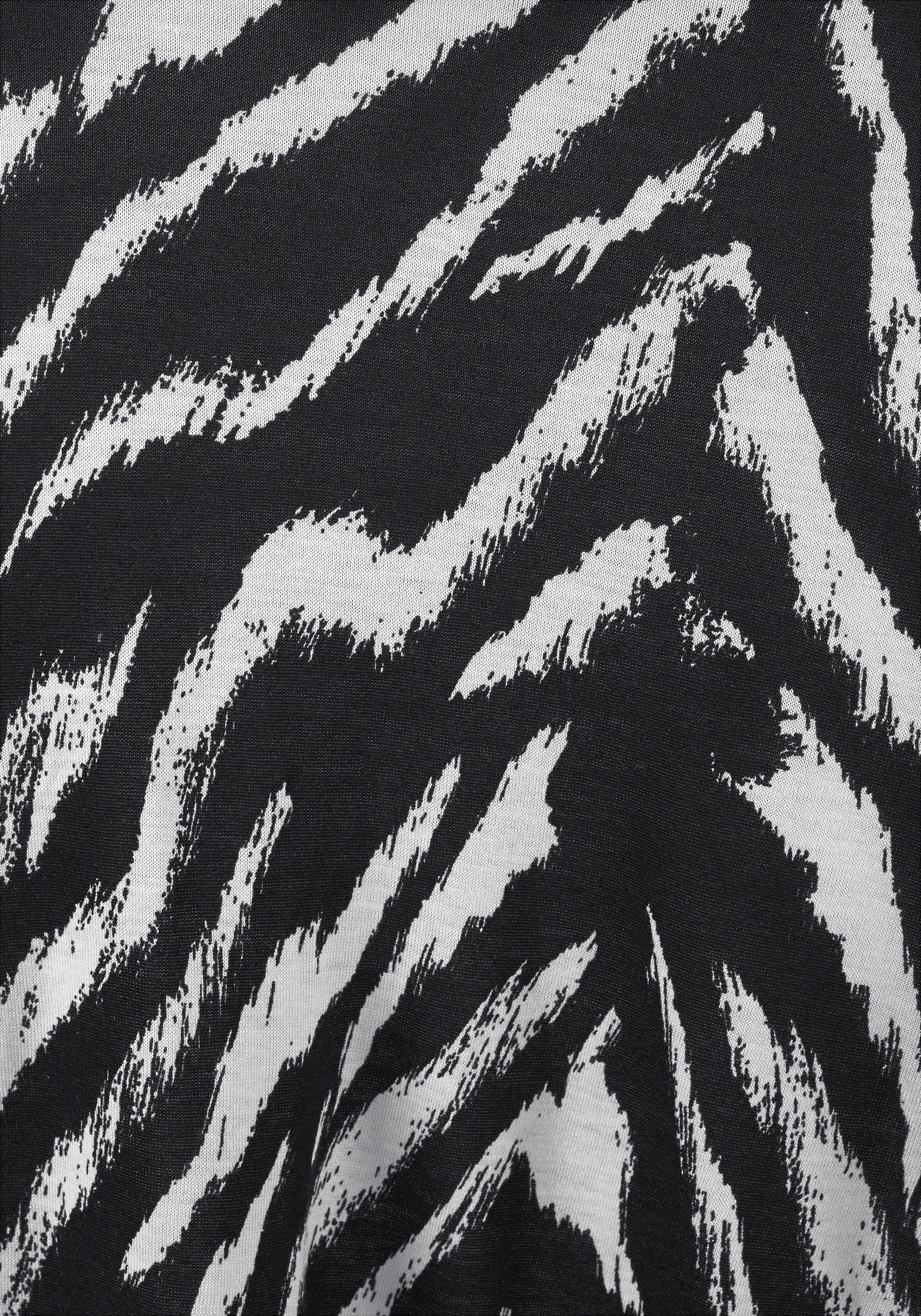 Beachtime Strandjurk met animalprint en verstelbare bandjes, kort zomerjurk