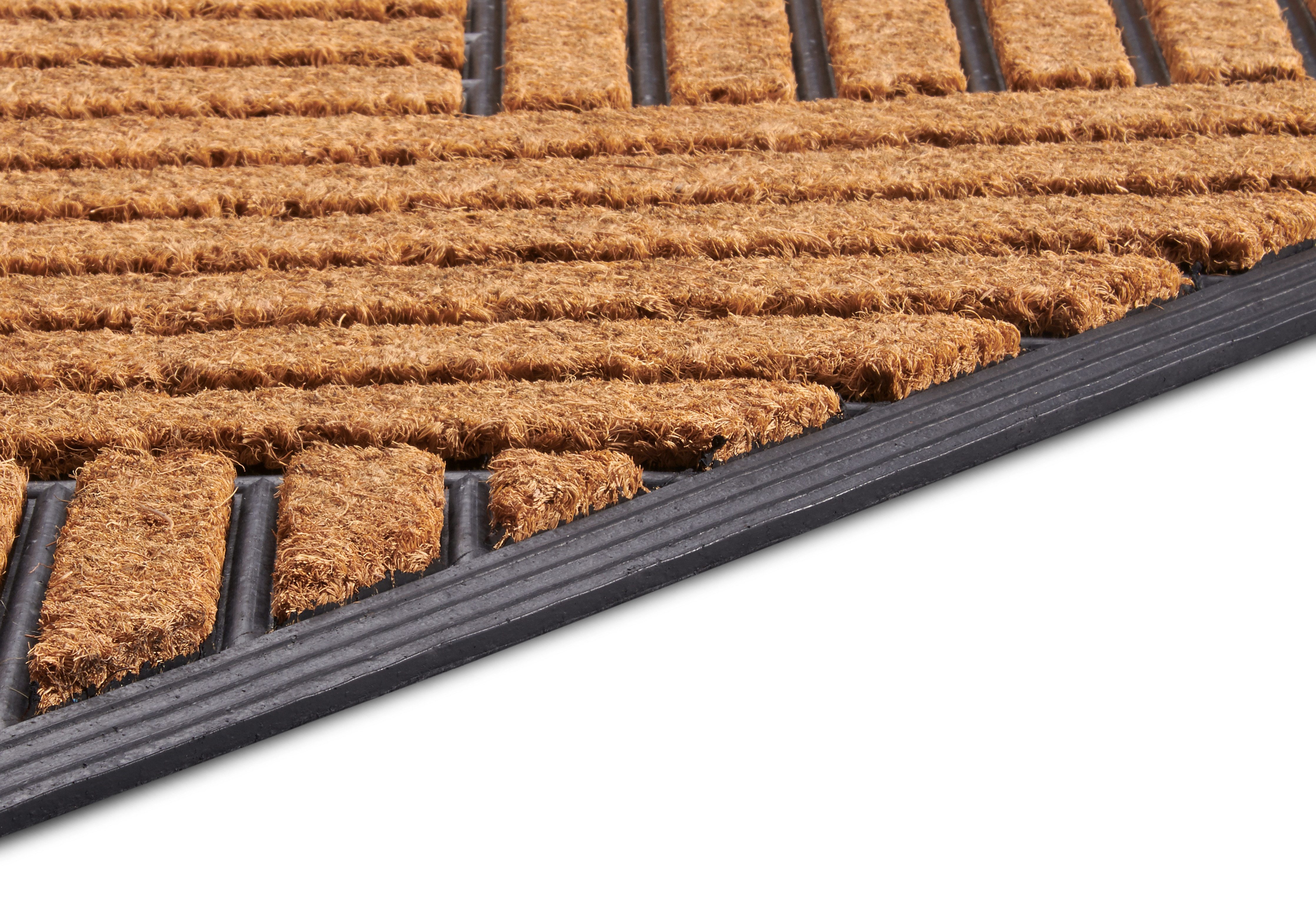 HANSE Home Mat Mix Mats Gummi Kokos Crossings, deurmat Slijtvast, onderhoudsvriendelijk, robuust, weerbestendig, UV-bestendig