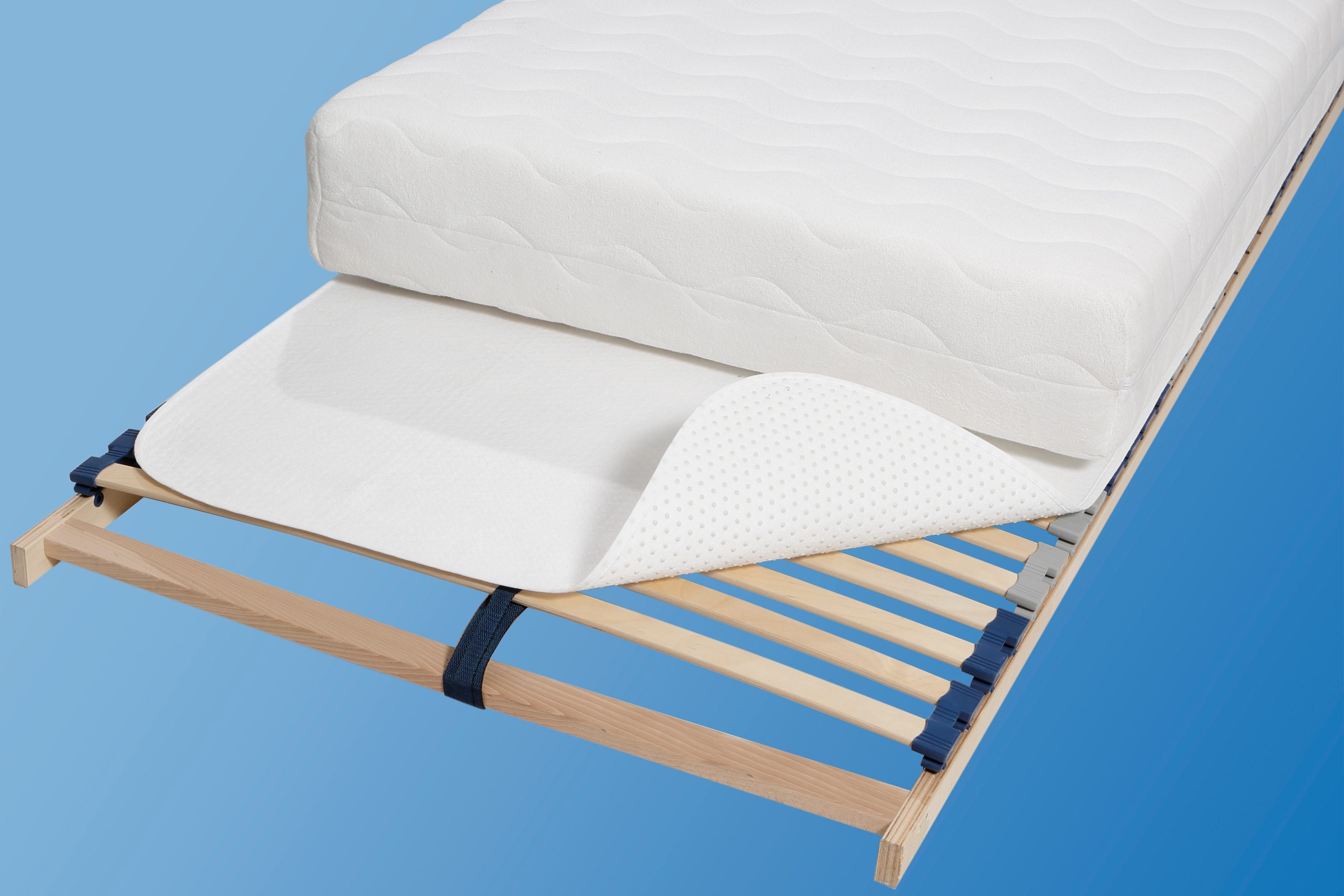 SETEX MATRATZEN UND KISSEN Matrasbeschermer Noppenonderlegger matrasbeschermers wit