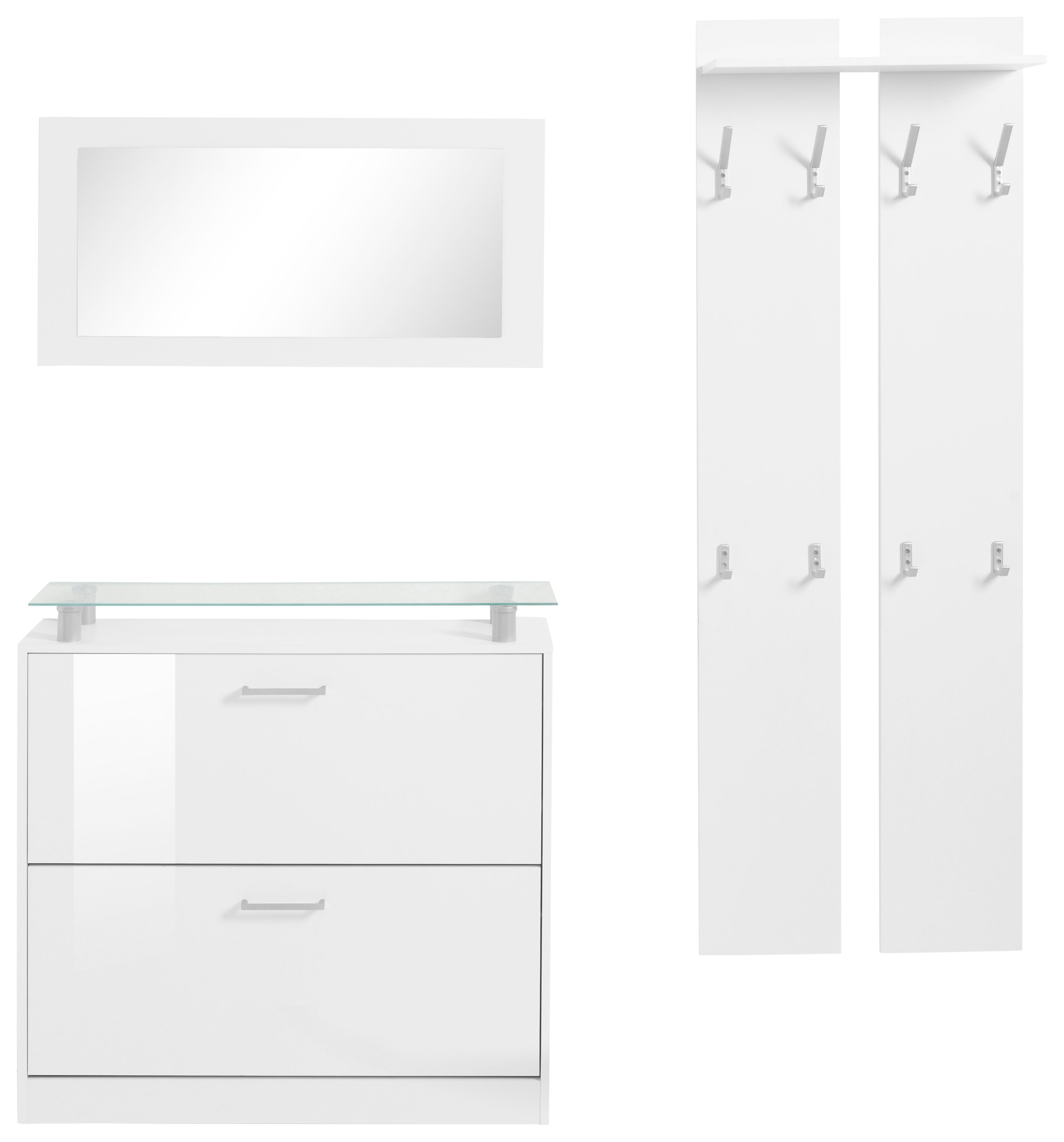 borchardt Möbel Halmeubelset Finn met glasplaat (set, 3-delig)