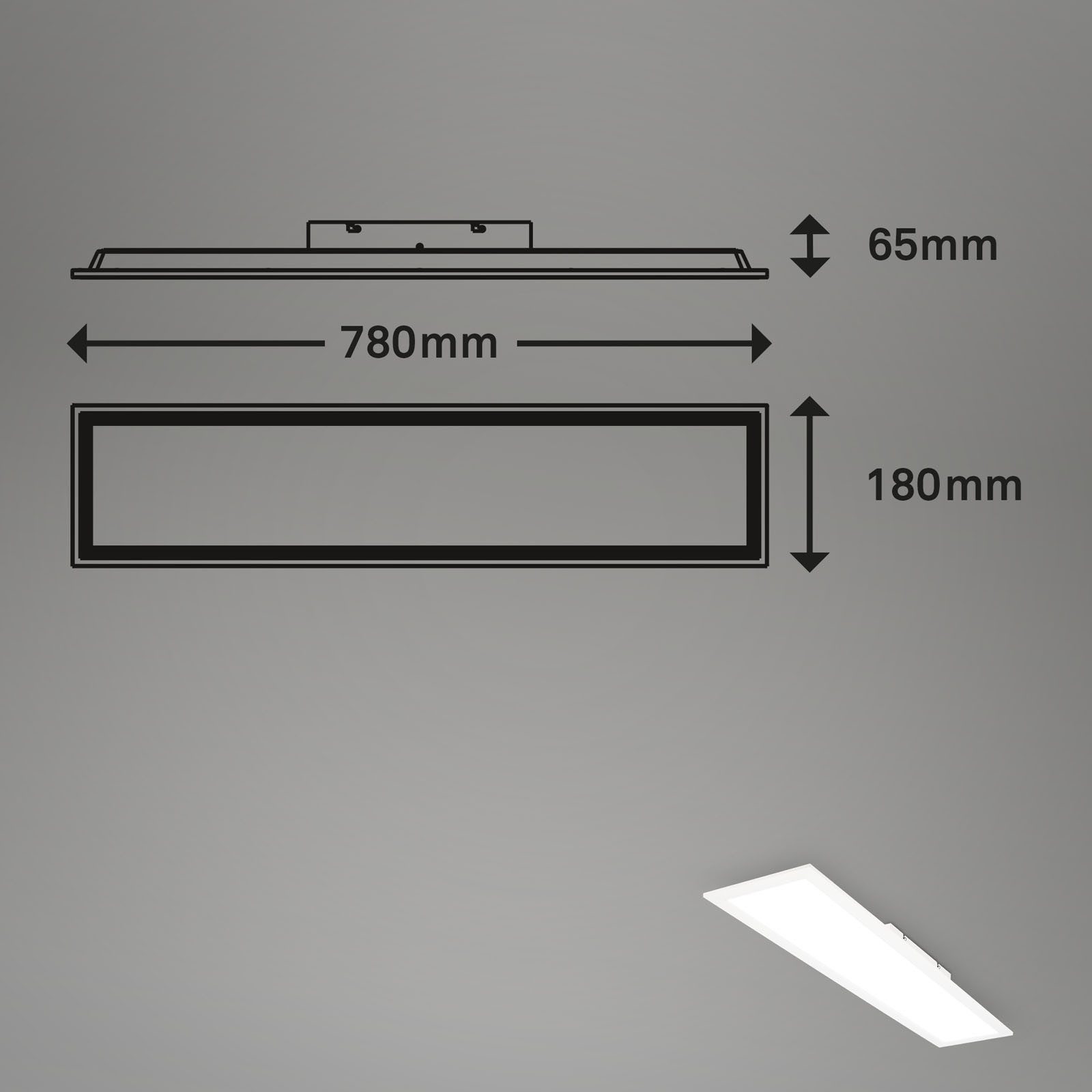 Briloner Leuchten Scherm Panel SIMPLE