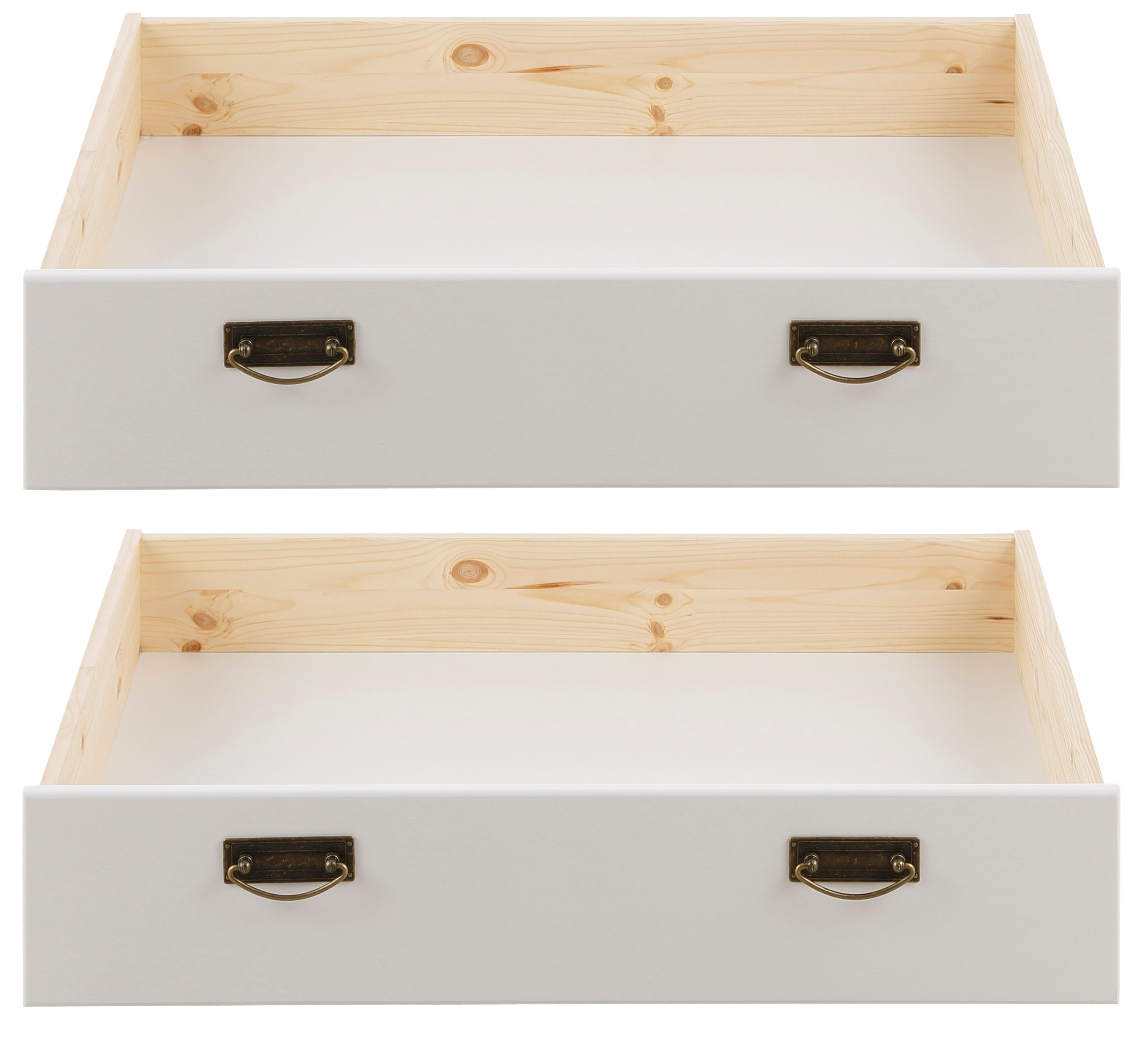 Home affaire Lade Madrid van massief hout, de onderste plank is van hardvezelplaat (2 stuks)