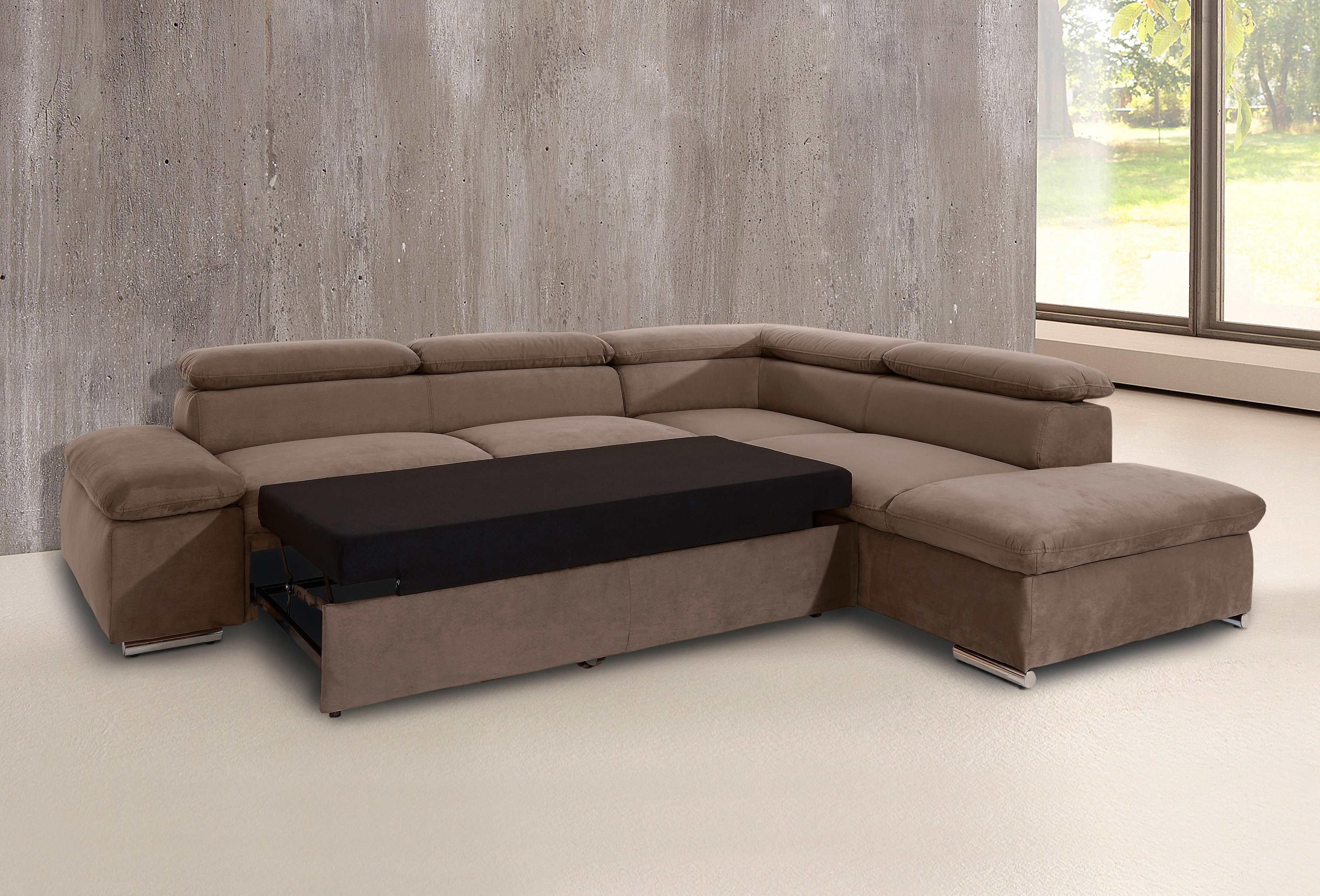 sit&more Hoekbank Alcatraz L-vorm optioneel met slaapfunctie