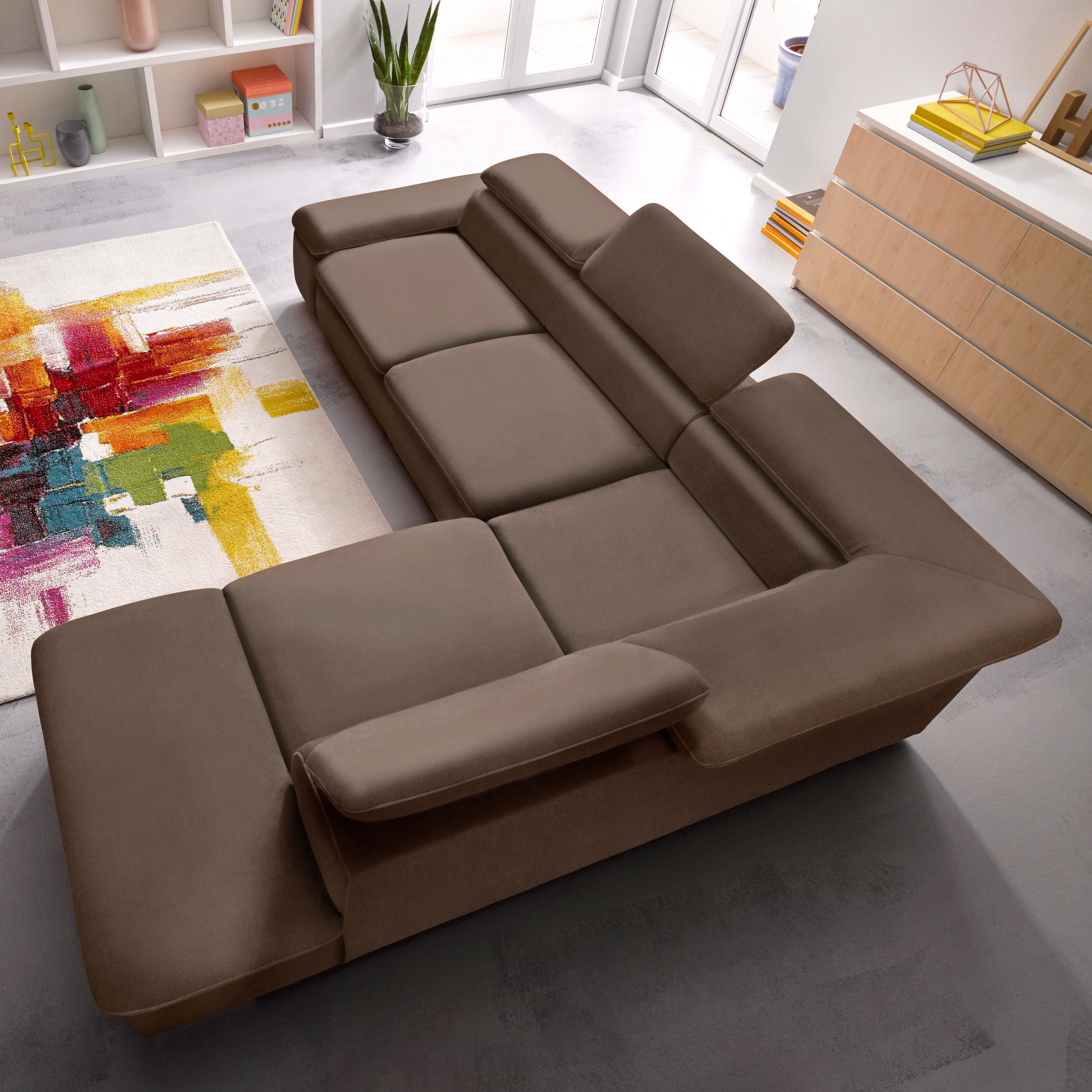 Sit&more Hoekbank Alcatraz L-vorm optioneel met slaapfunctie