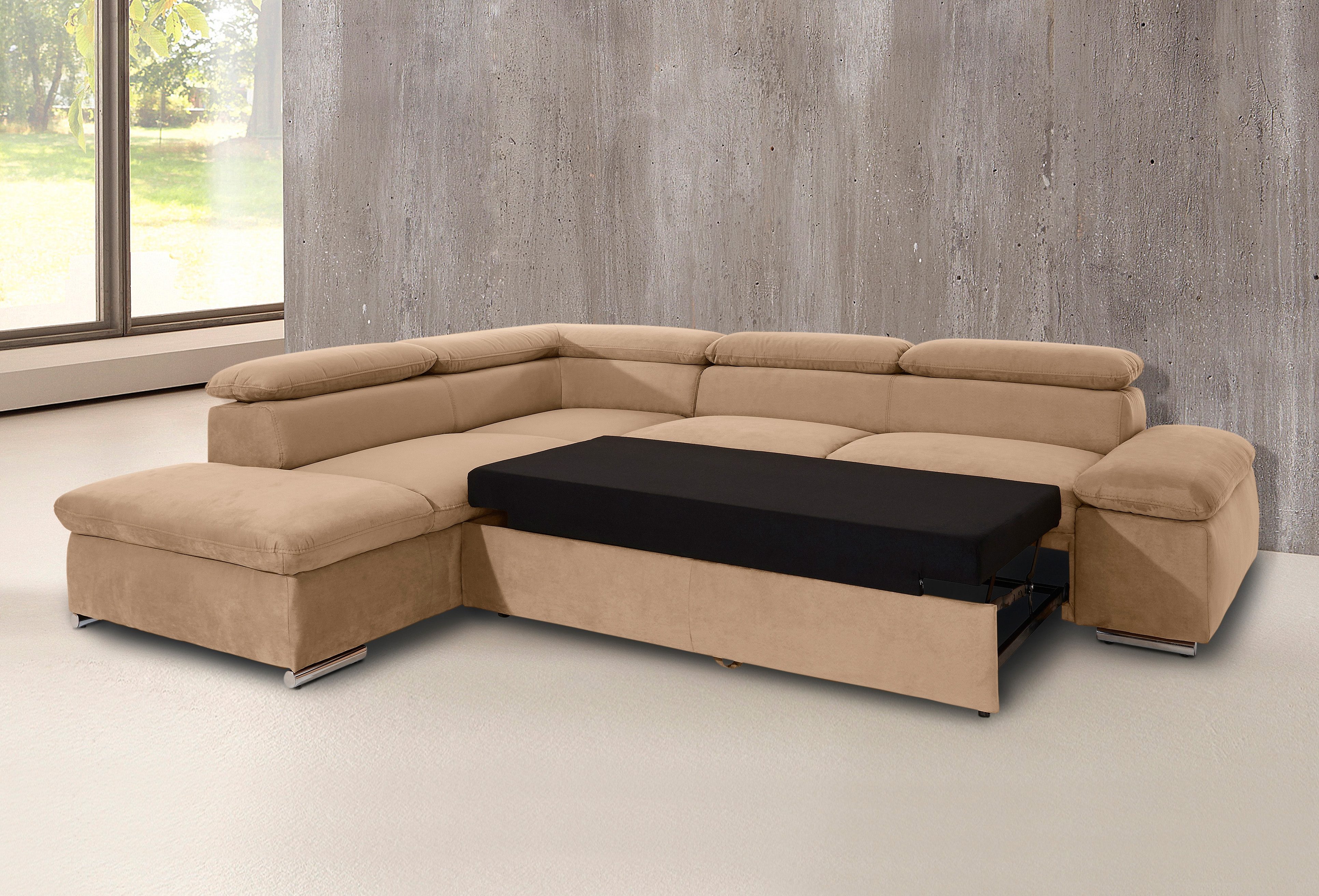 sit&more Hoekbank Alcatraz L-vorm optioneel met slaapfunctie