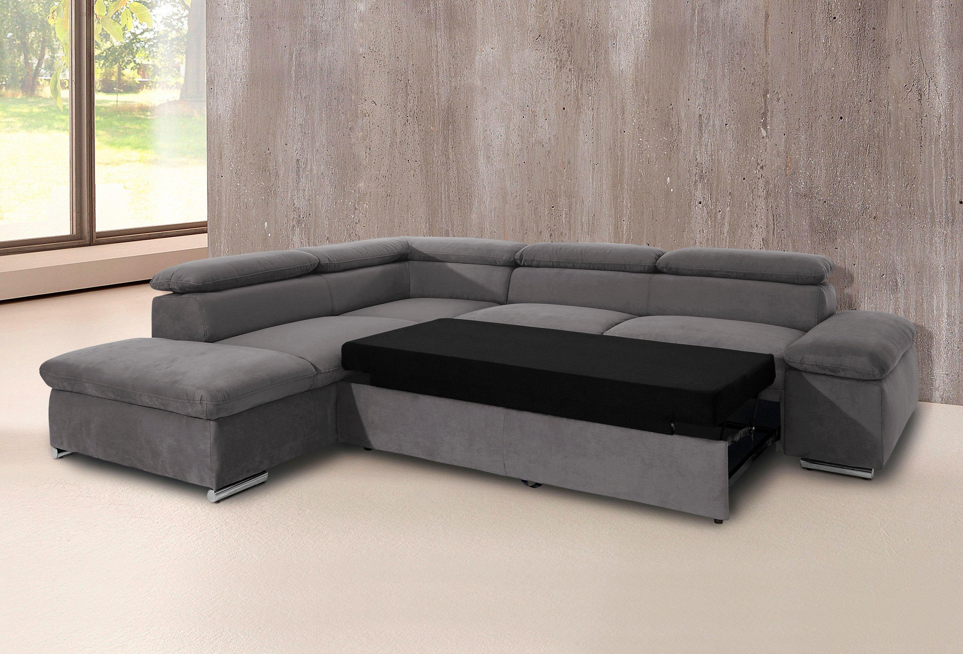 sit&more Hoekbank Alcatraz L-vorm optioneel met slaapfunctie