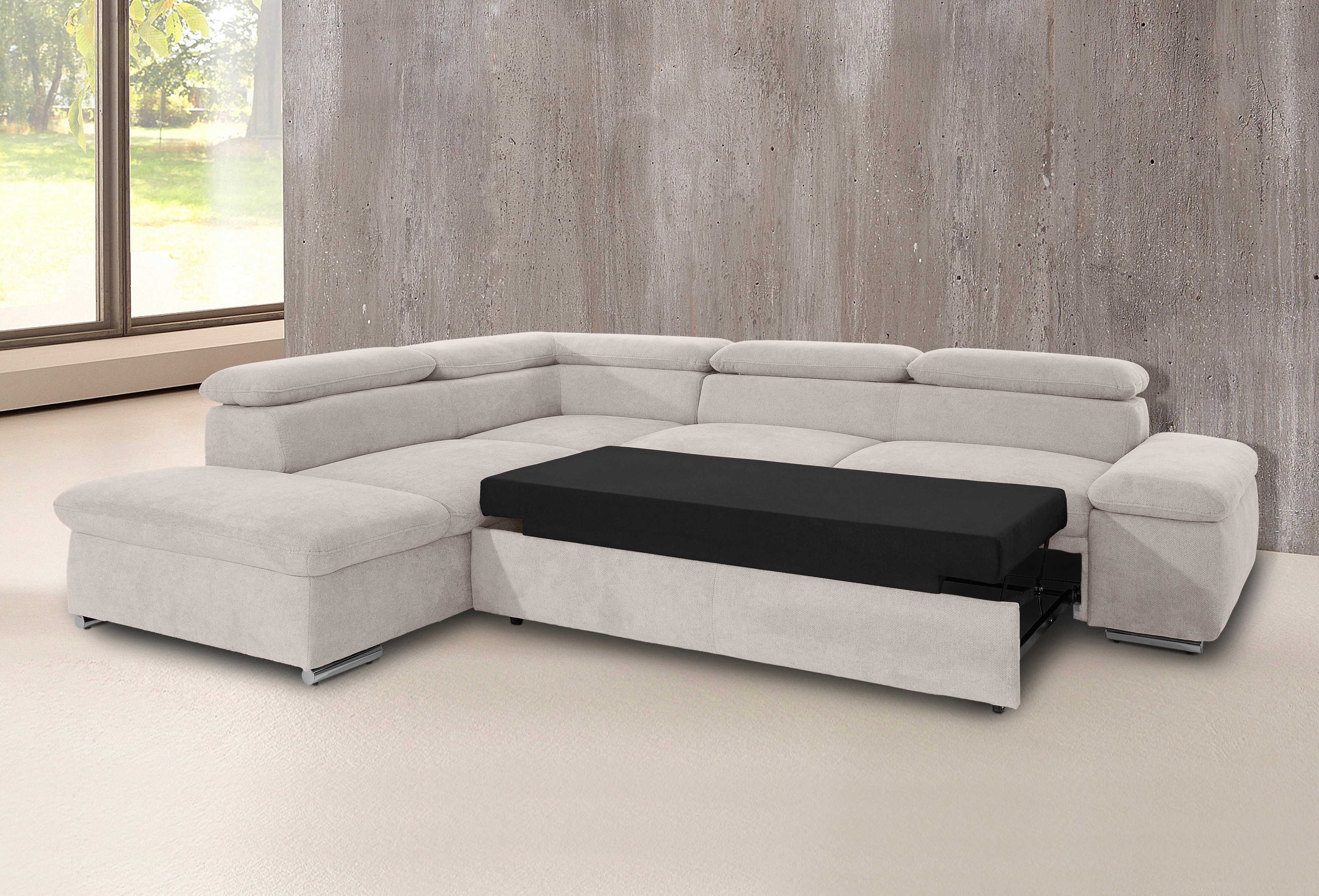 sit&more Hoekbank Alcatraz L-vorm optioneel met slaapfunctie