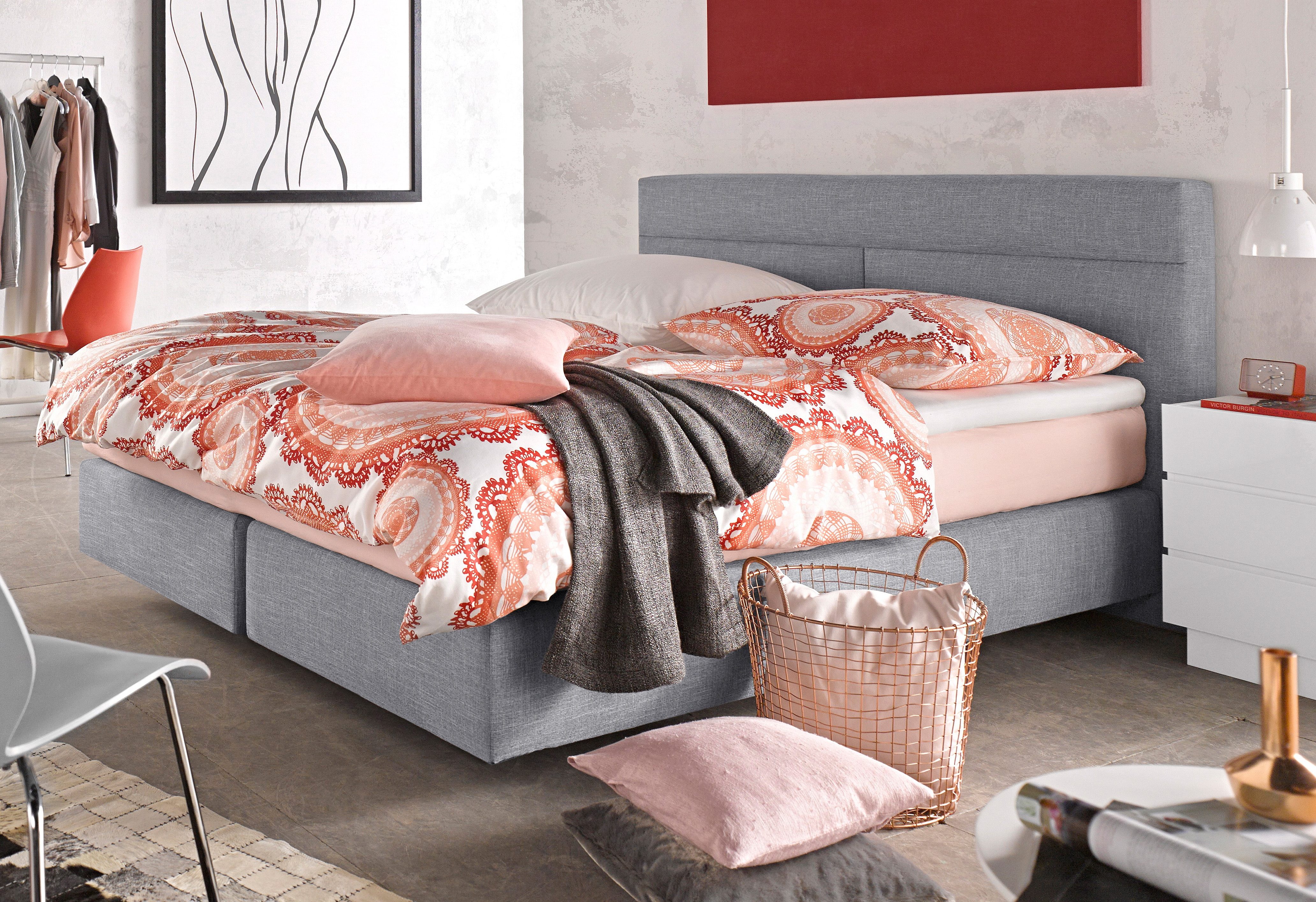Westfalia Polsterbetten Boxspring boxsprings grijs