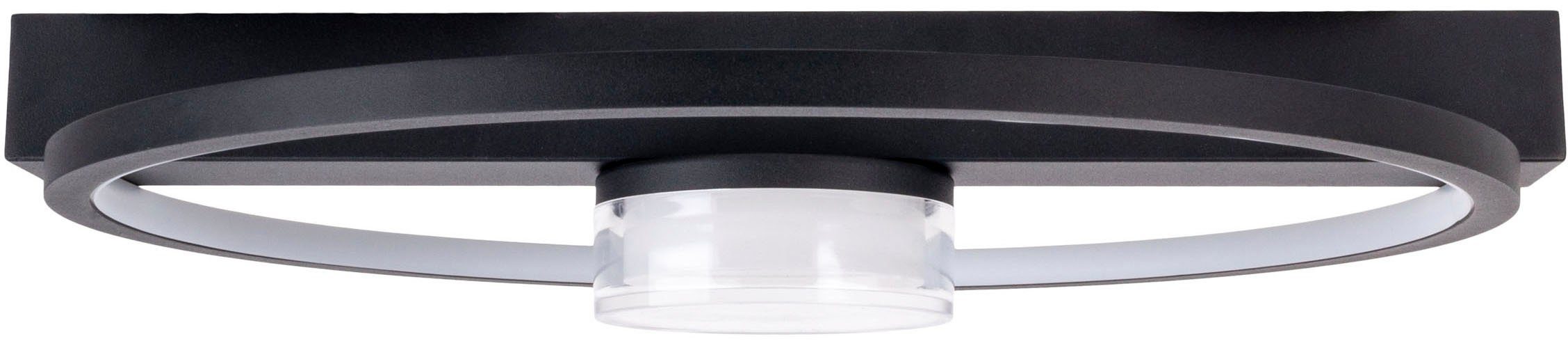 näve Led-plafondlamp Cimo traploos dimbaar via wandschakelaar, lichtkleur warmwit, zwart (1 stuk)