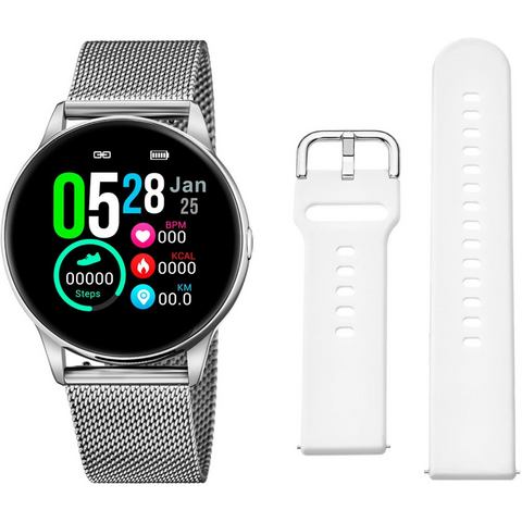 Lotus smartwatch Smartime, 50000-1 (3-delig, Met wisselband van zacht silicone en oplaadkabel)