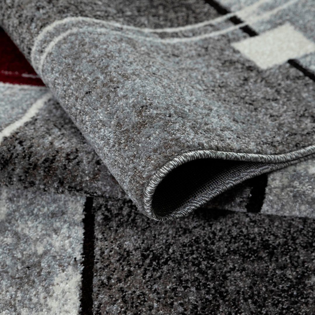 my home Vloerkleed Deblin zachte pool, kortpolig, ruitontwerp, modern, geometrisch patroon