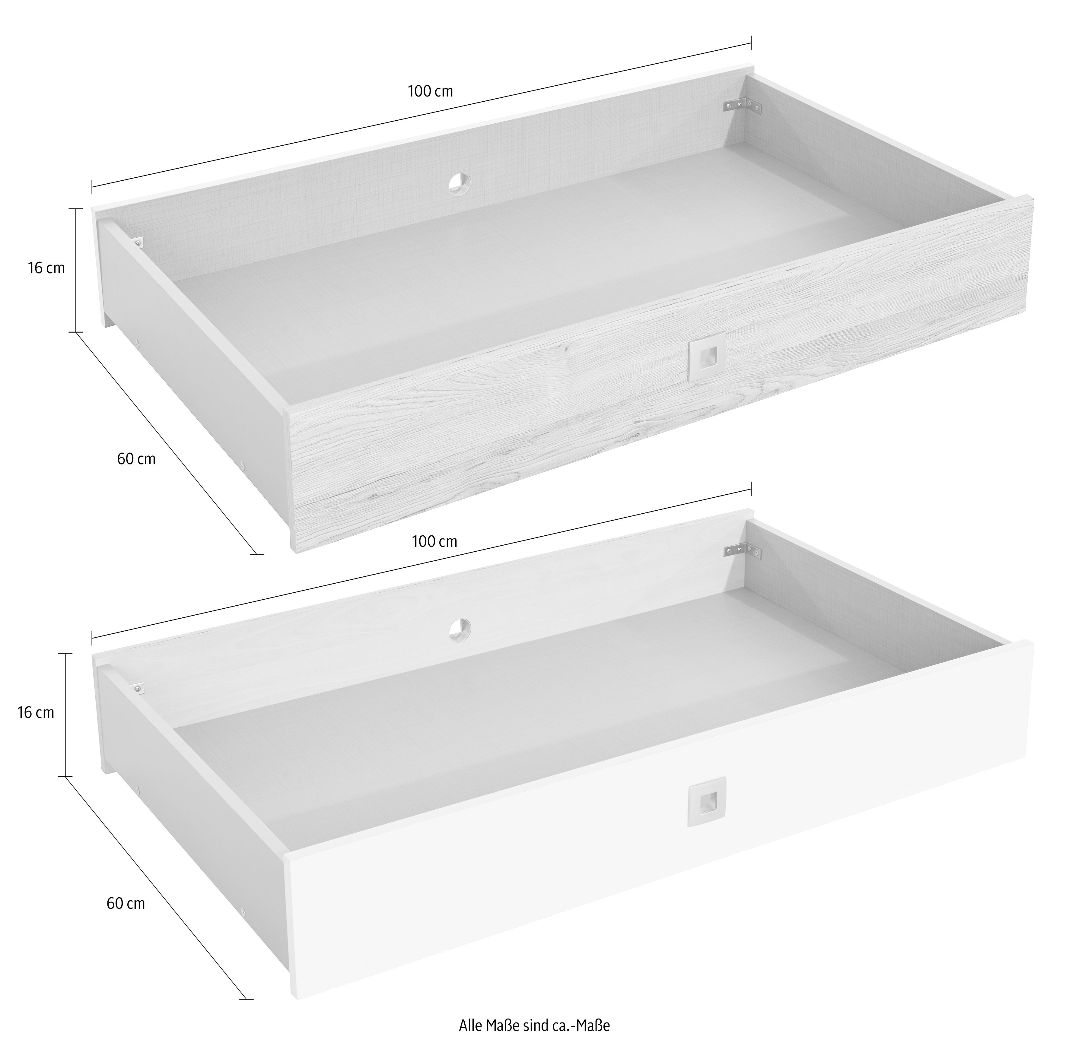 Wimex Lade Joker 2-delig, voor extra opbergruimte onder het bed