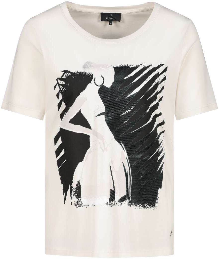 Monari T-shirt Shirt met lakdruk