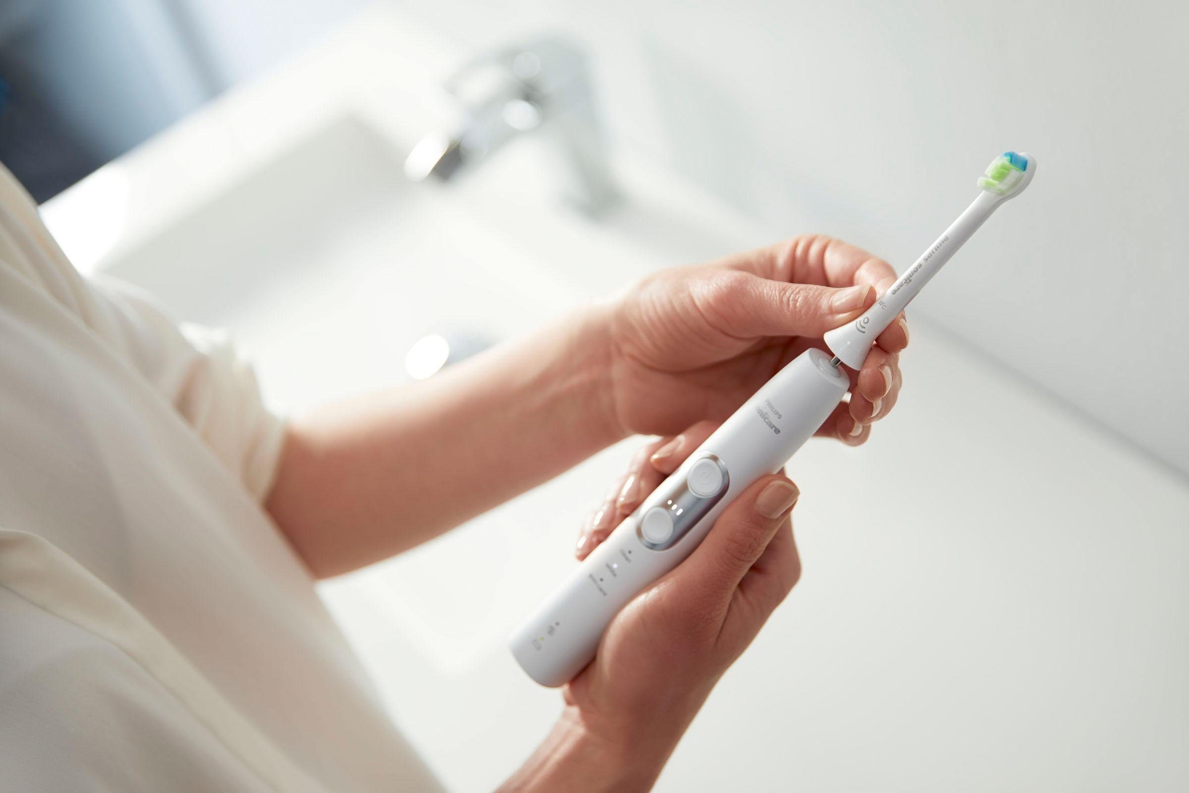 Philips Sonicare Elektrische tandenborstel HX6877/28 ProtectiveClean 6100, ultrasone tandenborstel, met 3 poetsprogramma's