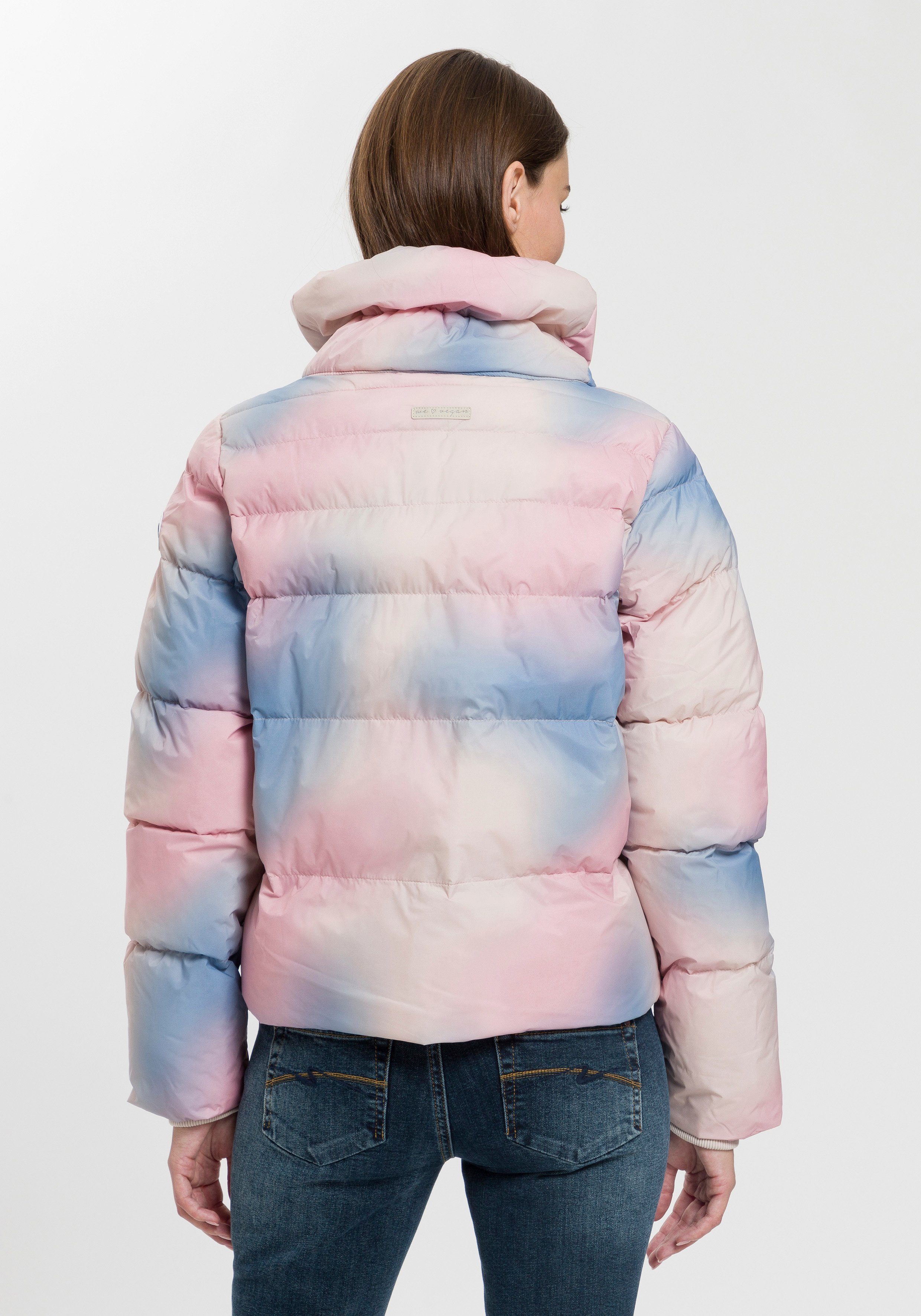 Ragwear Gewatteerde jas LUNIS OMBRE in veelkleurig batik design