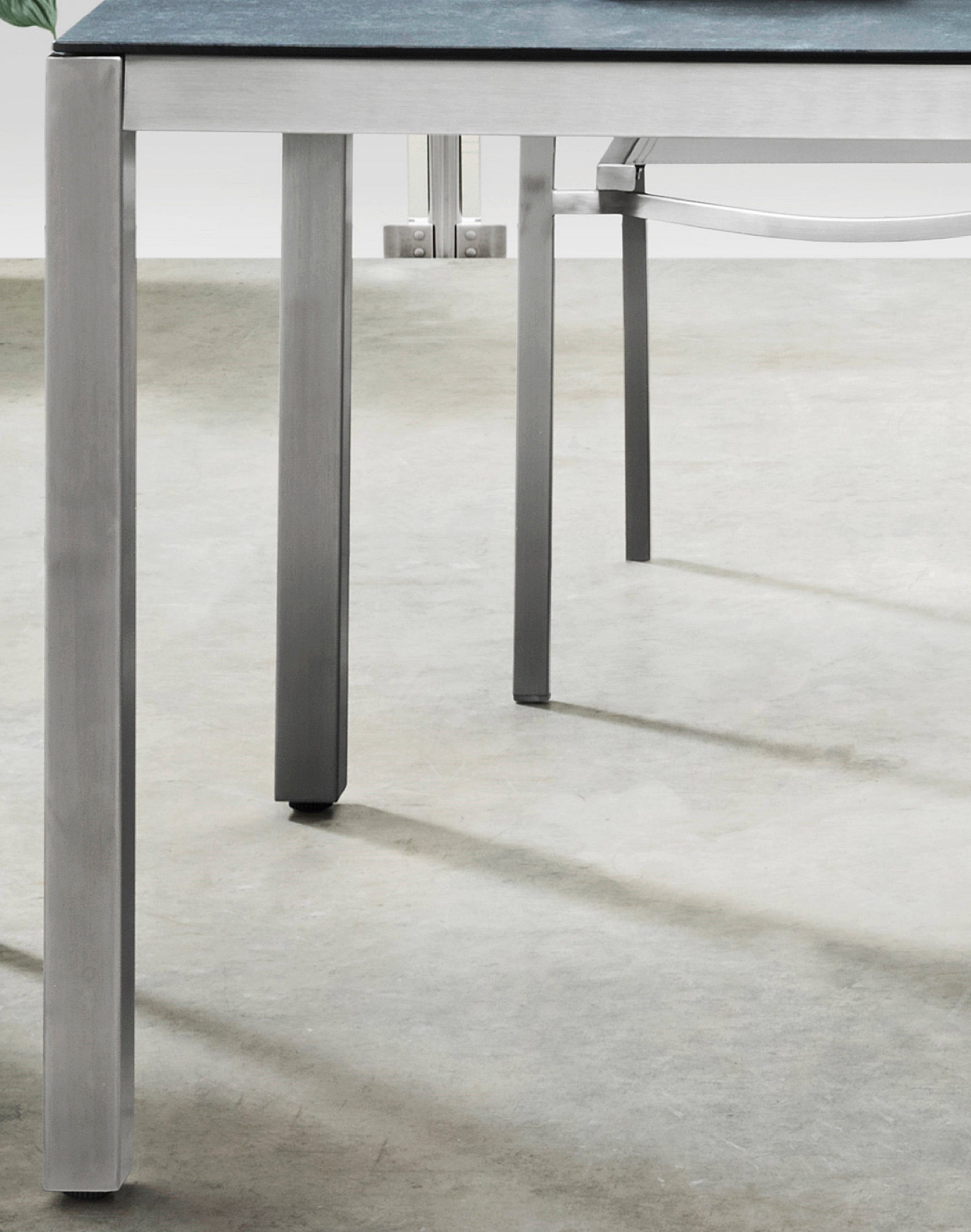 Destiny Tuintafel Sao Paulo (180x74x100)cm, rvs, glaskeramiek