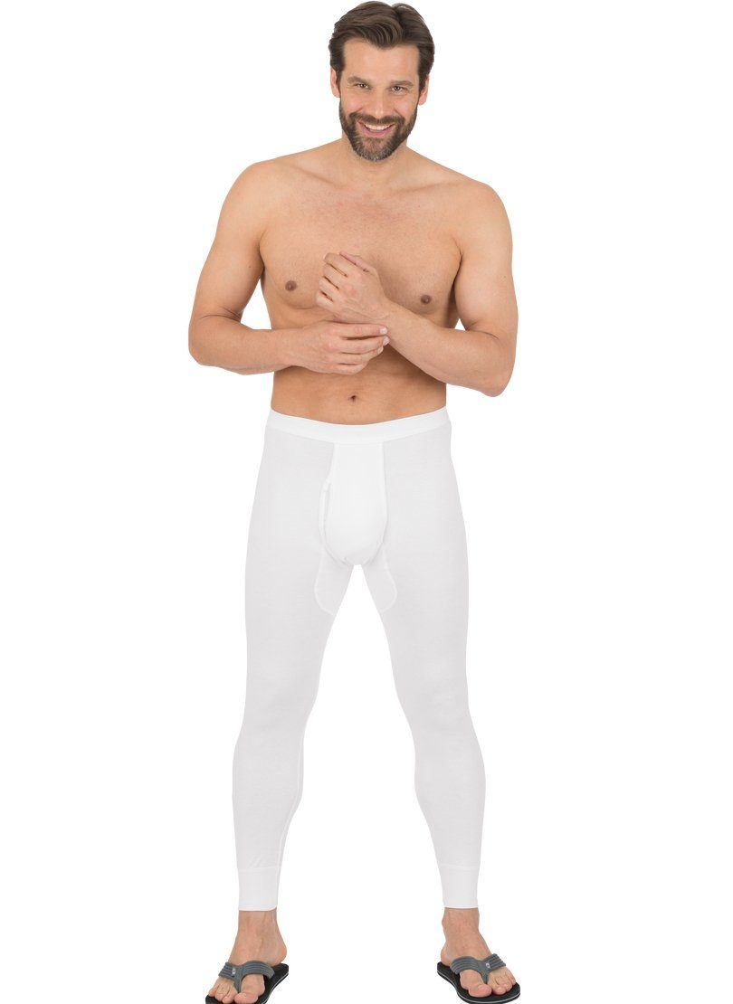 Trigema Lange onderbroek TRIGEMA lange onderbroek in een (2 stuks) heren lange onderbroeken maat 9 wit