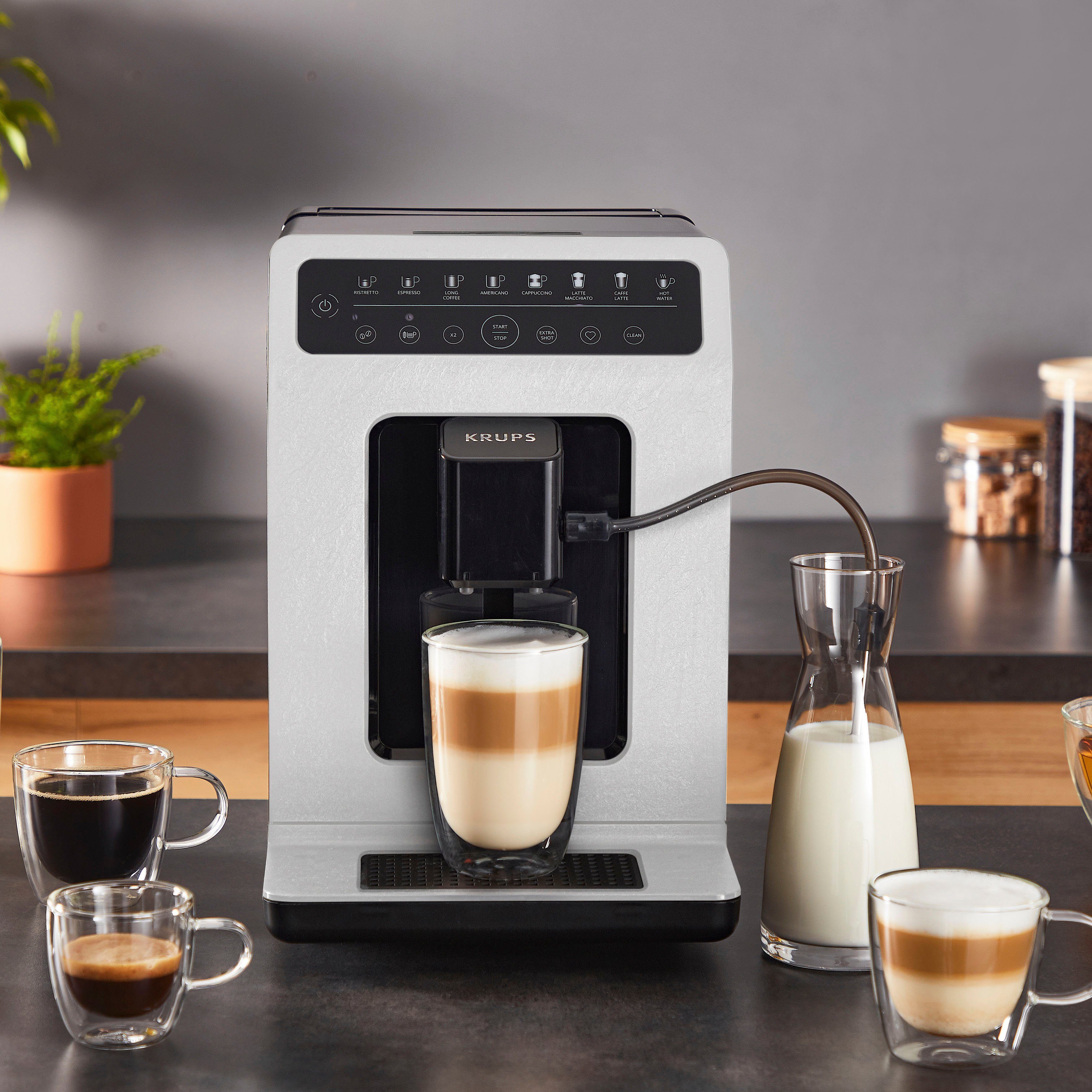 Krups Volautomatisch koffiezetapparaat EA897A Evidence ECOdesign, ecologisch, touch-bediening