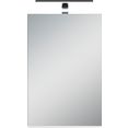 byliving spiegelkast spree breedte 40 cm, 1-deurs, met ledverlichting en schakelaar--stekkerdoos, met praktische legplanken wit