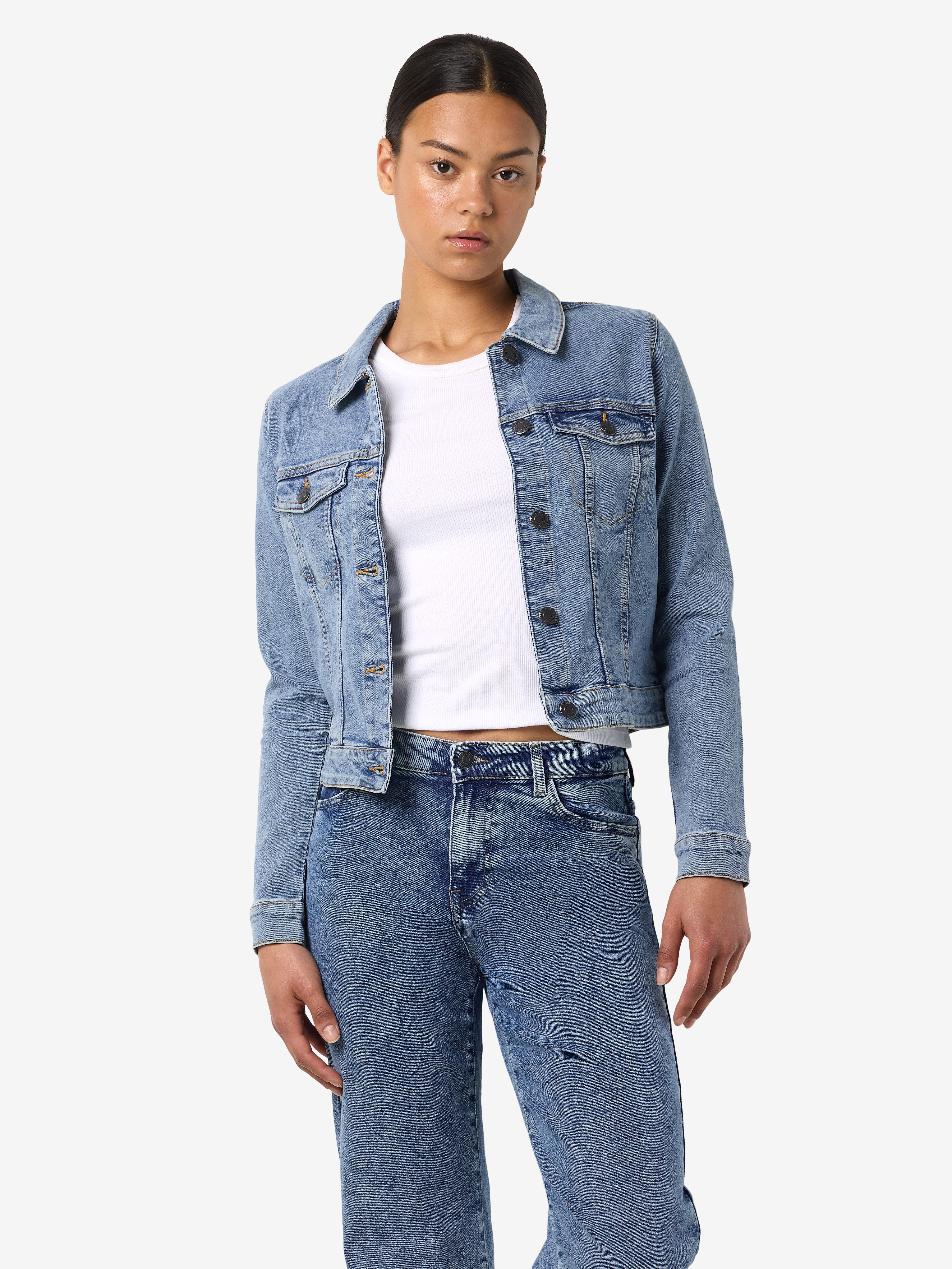 Noisy may Jeansjack NMDEBRA L/S DENIM JACKET VI570LB NOOS