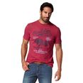 arizona t-shirt met print in vintage-look rood