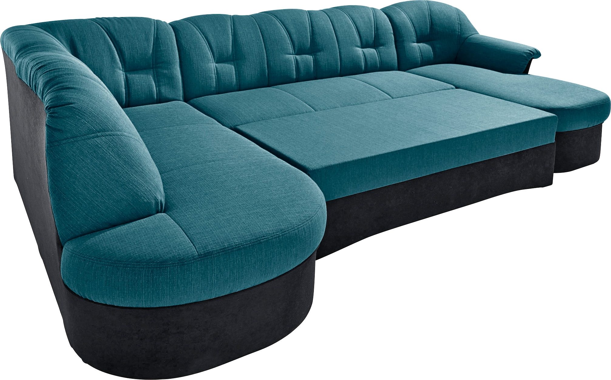 DOMO collection Zithoek Flores ook in leren bekleding, B/D/H: 293/180/86 cm, U-vorm (3 stuks)